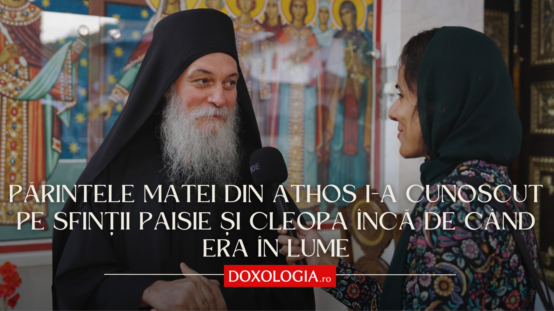 (Video) Părintele Matei din Athos i-a cunoscut pe Sfinții Paisie și Cleopa încă de când era în lume
