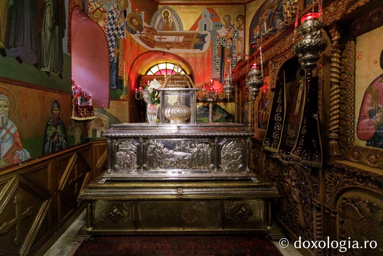 Racla cu moaștele Sfântului Grigorie Palama / Foto: Pr. Silviu Cluci