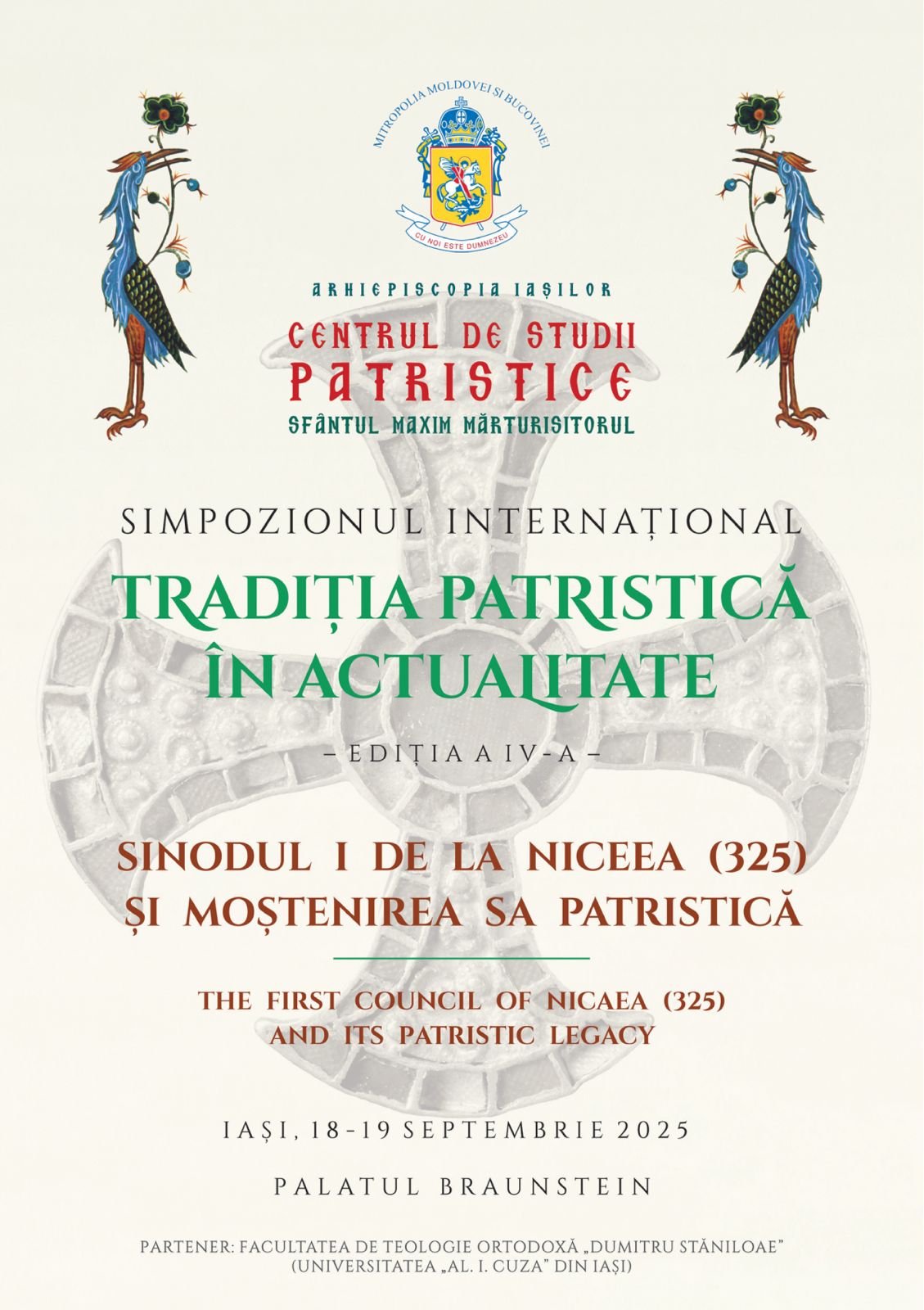 Simpozionul internațional „Tradiția patristică în actualitate” afis