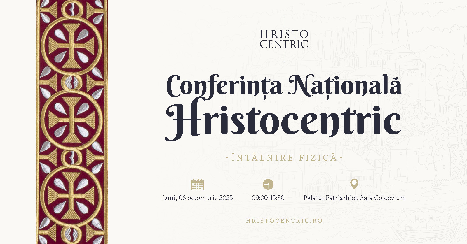 Hristocentric: prima conferință națională de dialog între teologie și psihologie afis Hristocentric
