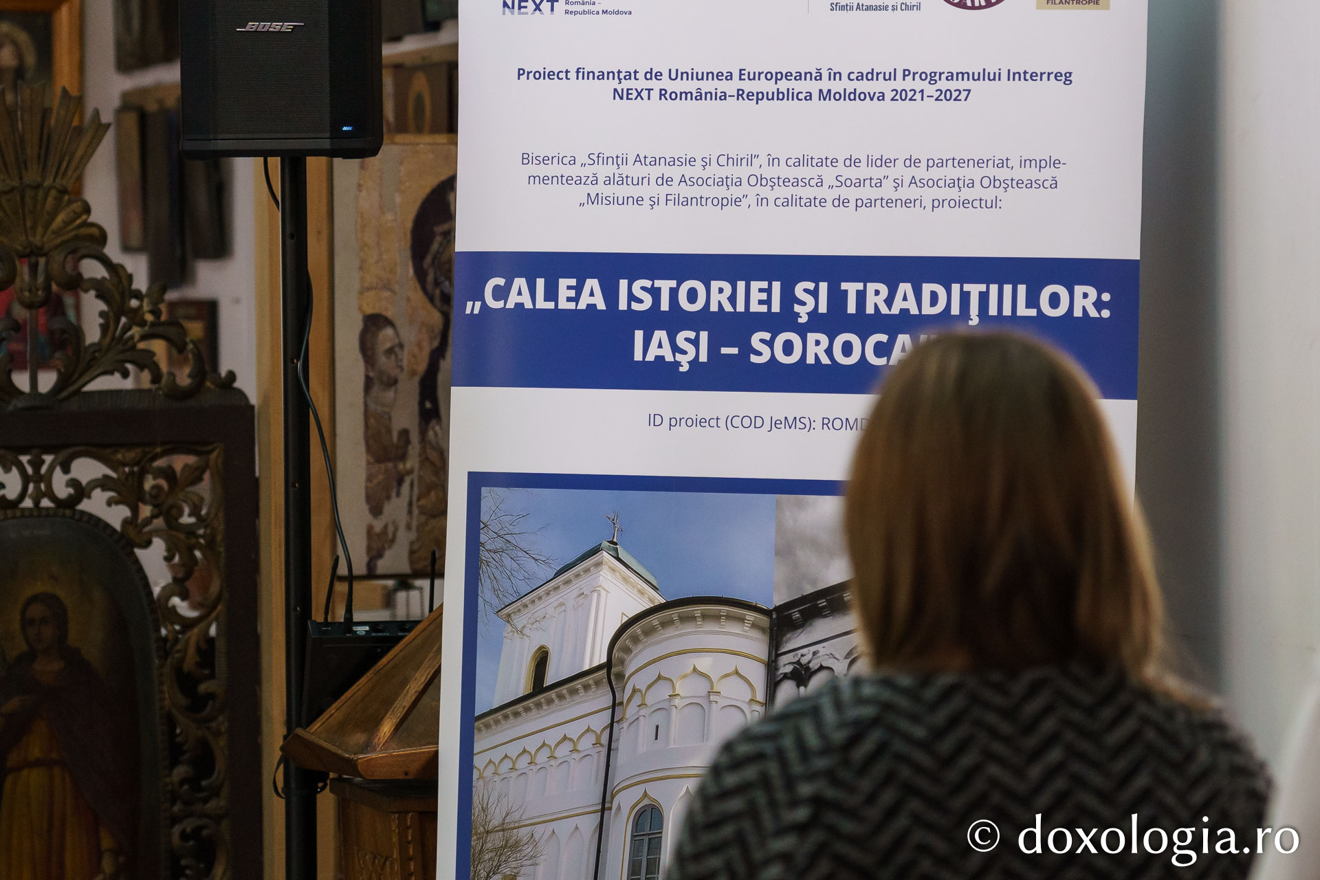 Lansarea proiectului transfrontalier „Drumul Istoriei și Tradițiilor: Iași–Soroca”, la Biserica „Sfinții Atanasie și Chiril” din Iași