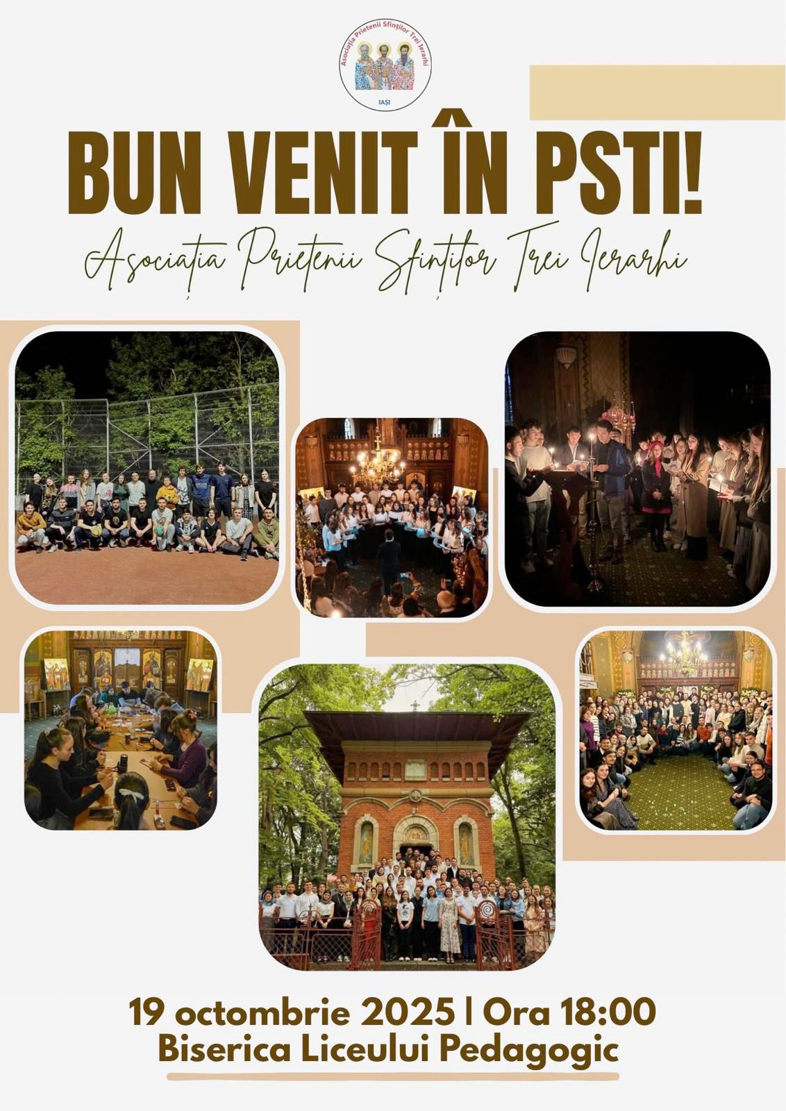 Adunarea Generală a Asociației „Prietenii Sfinților Trei Ierarhi” afiș eveniment