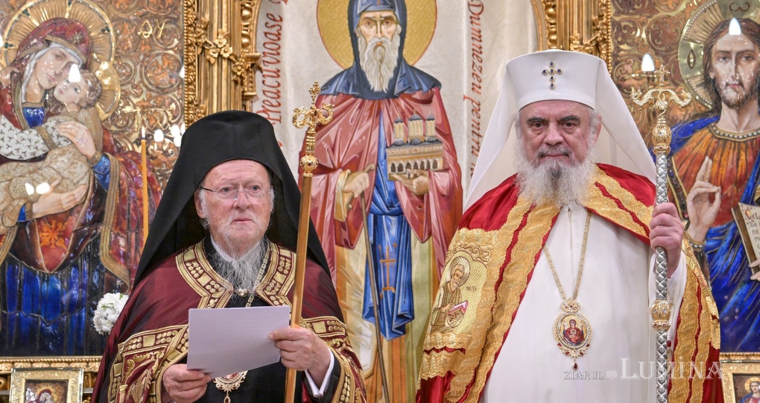 Foto: Luigi Ivanciu / Ziarul Lumina Patriarhul Ecumenic Bartolomeu: „Biserica-fiică a României a onorat așteptările Bisericii-Mame”