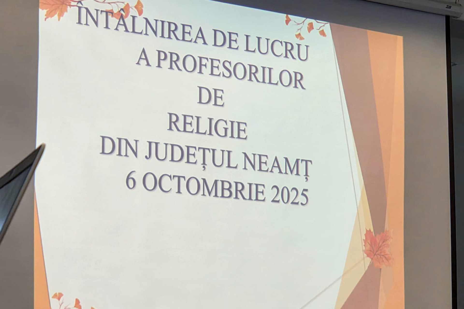 Consfătuirile profesorilor de Religie din județul Neamț – început de an școlar sub semnul credinței și al responsabilității educaționale