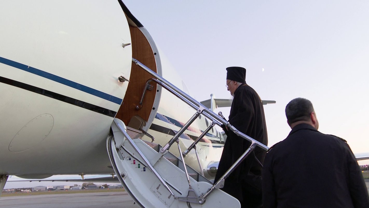 Patriarhul Ecumenic Bartolomeu I, la finalul celei de-a 11-a vizite în România / Fotografii: capturi TRINITAS TV / Antonio Cîrdei Patriarhul Ecumenic Bartolomeu I, la finalul celei de-a 11-a vizite în România