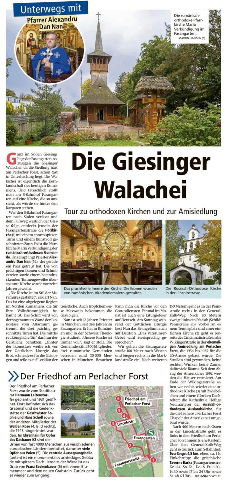Biserica „Sfânta Maria“ din München, prezentată în cotidianul german TZ