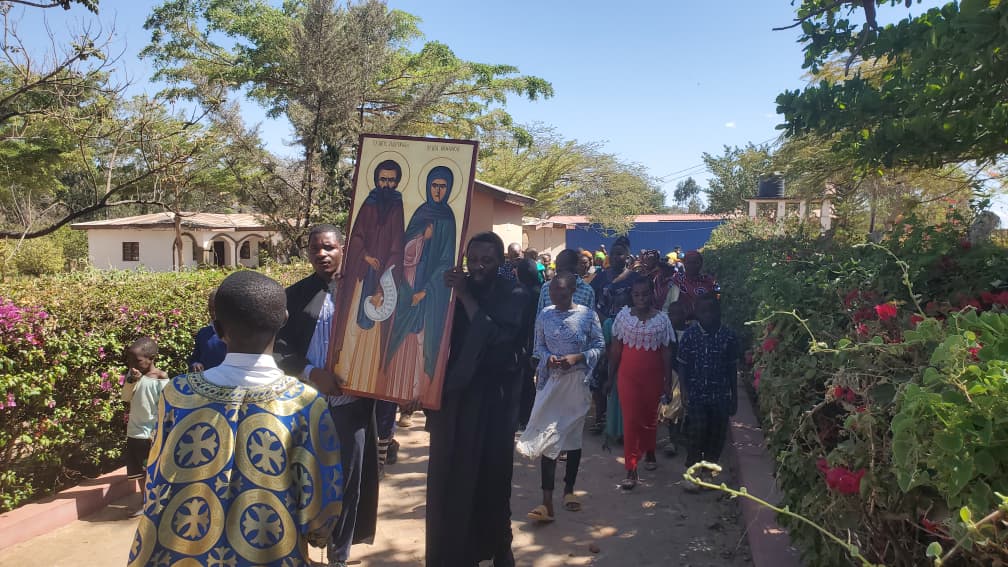 Hram la biserica mică a Centrului Misionar din Kidamali