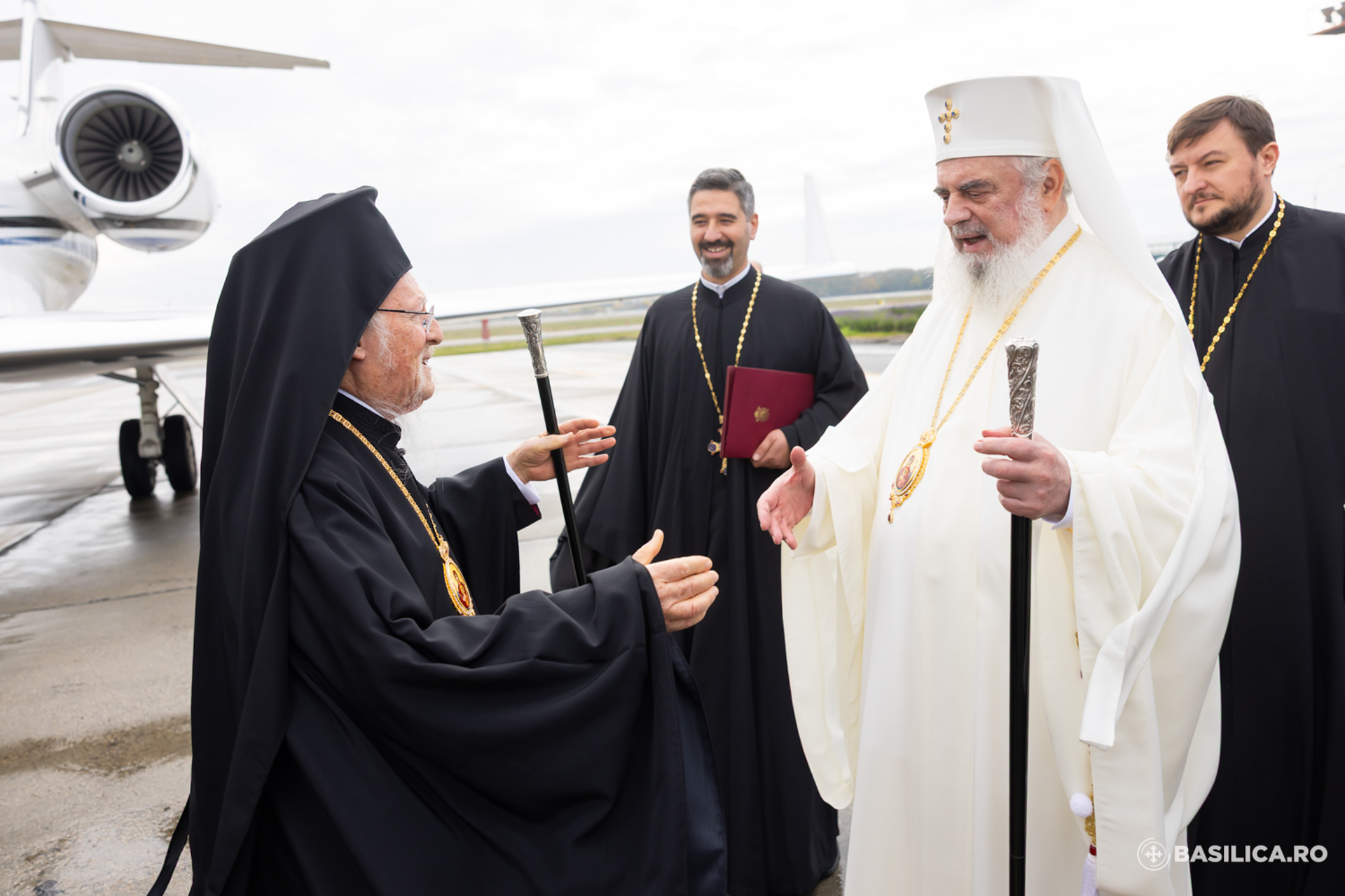 Patriarhul Ecumenic Bartolomeu I a sosit în România / Foto: Mircea Florescu – basilica.ro Patriarhul Ecumenic Bartolomeu I a sosit în România