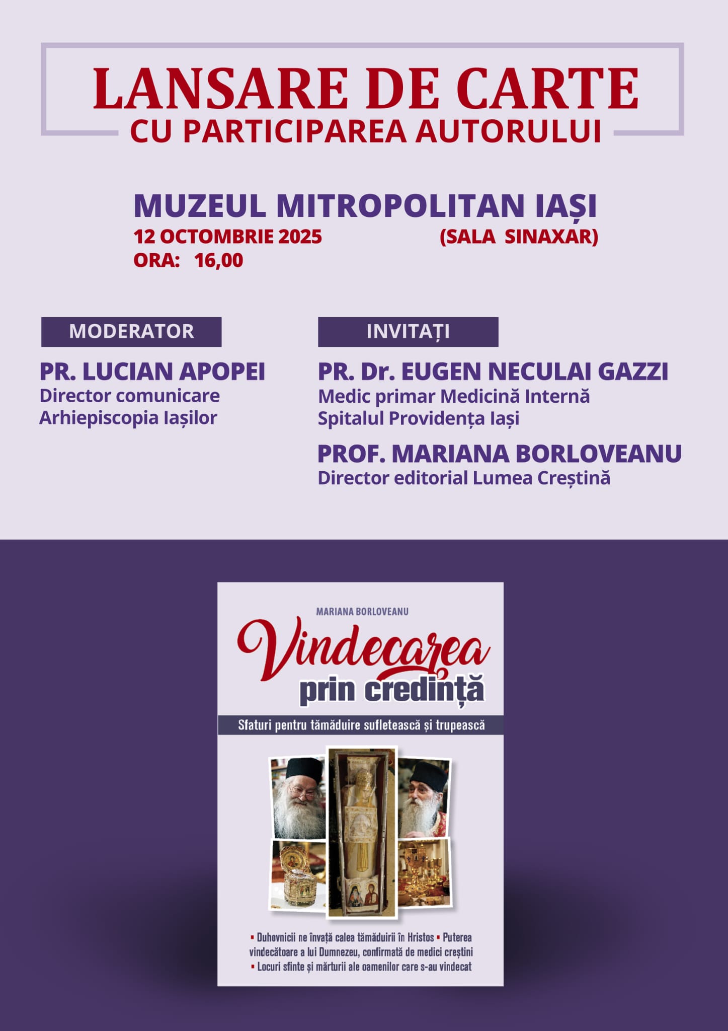 Vindecarea prin credință. Sfaturi pentru tămăduire sufletească și trupească Vindecarea prin credință. Sfaturi pentru tămăduire sufletească și trupească
