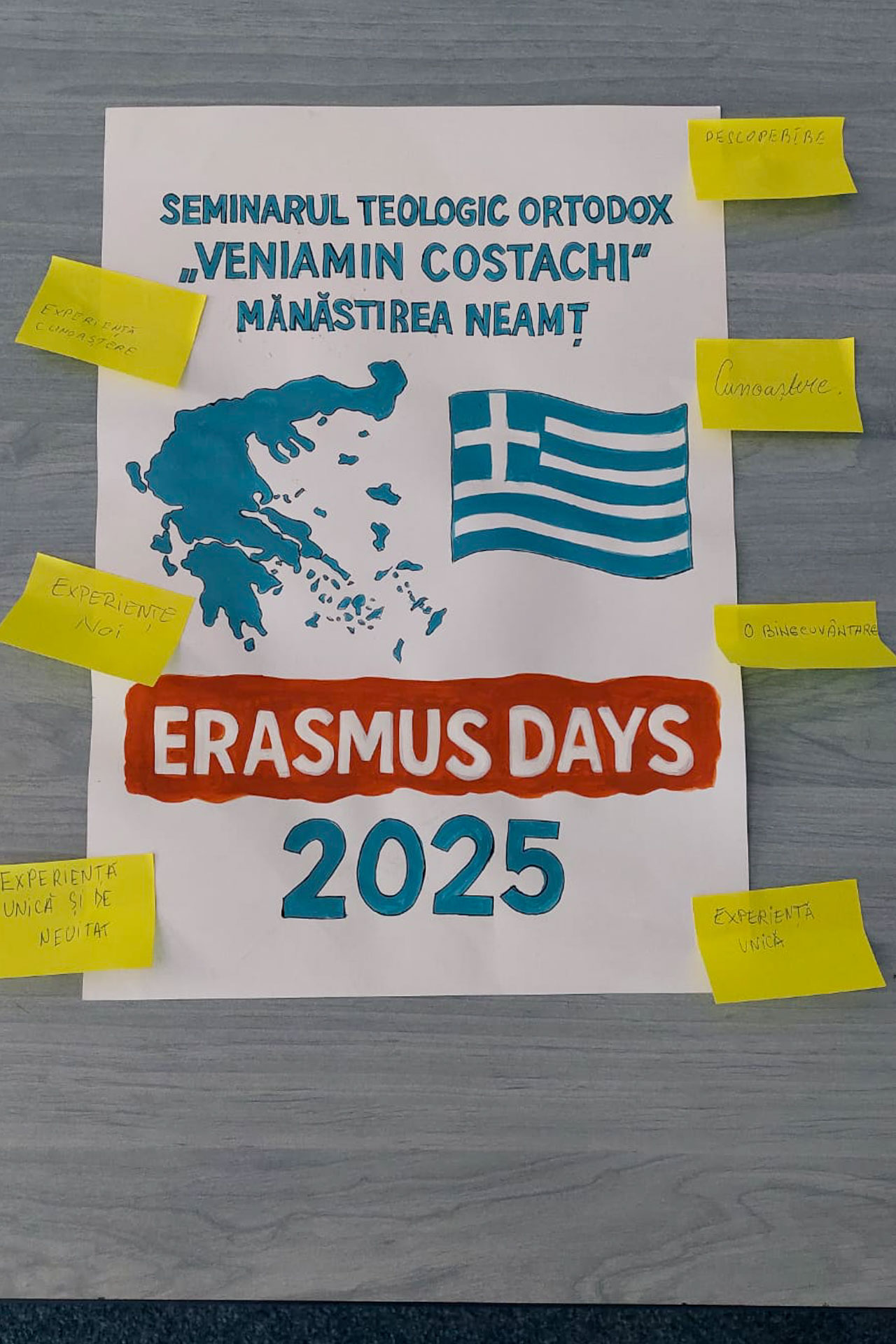 Zilele Erasmus la Seminarul Teologic Ortodox „Veniamin Costachi” de la Mănăstirea Neamț