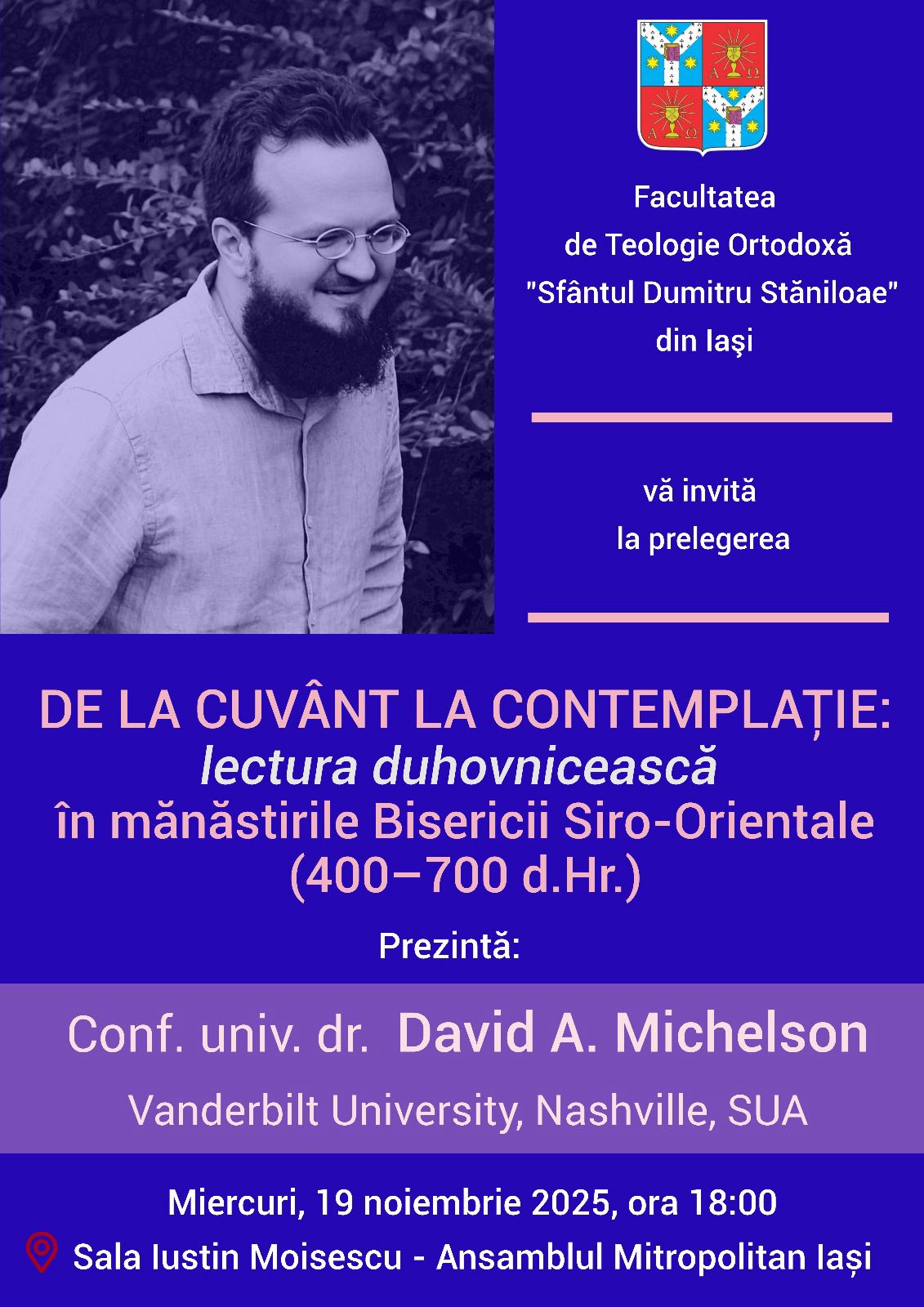 Evenimente care vor avea loc în Arhiepiscopia Iaşilor, în perioada 16-22 noiembrie 2025