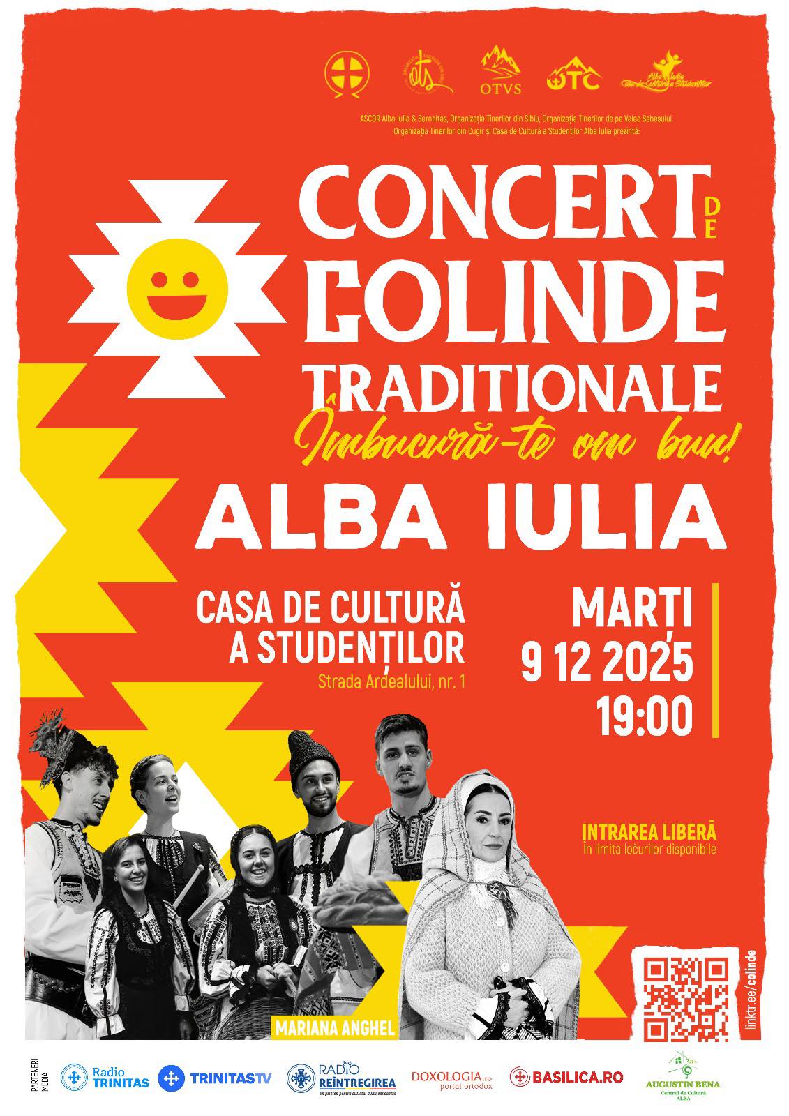 Răsună colindul în Alba Iulia: „Îmbucură-te, om bun!”