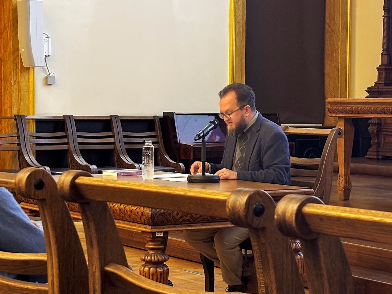 Un profesor american le-a vorbit studenților teologi ieșeni despre lectura duhovnicească în Biserica Siro-Orientală (400–700 d.Hr.)