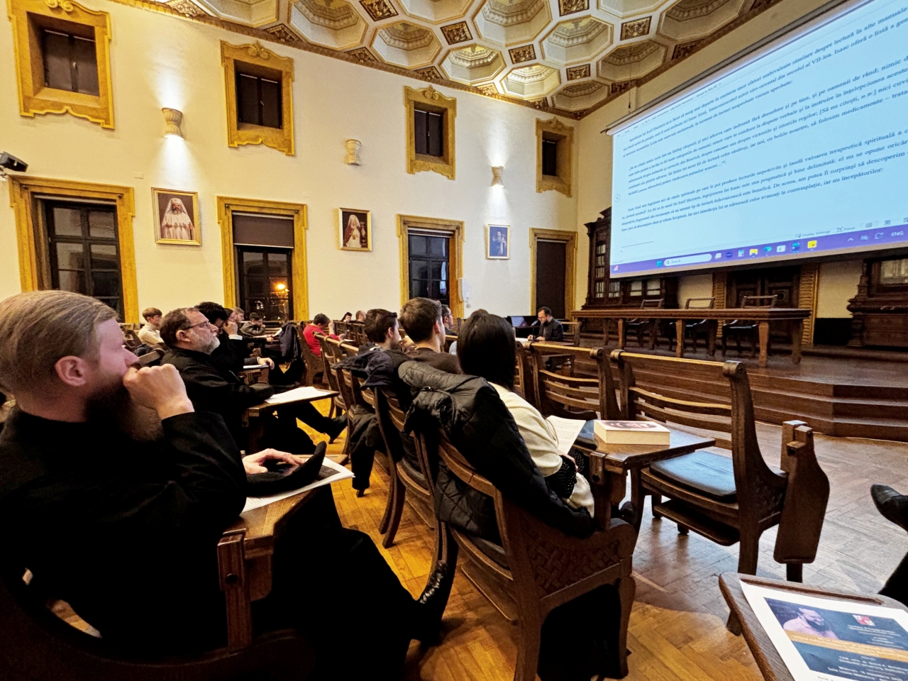 Un profesor american le-a vorbit studenților teologi ieșeni despre lectura duhovnicească în Biserica Siro-Orientală (400–700 d.Hr.)