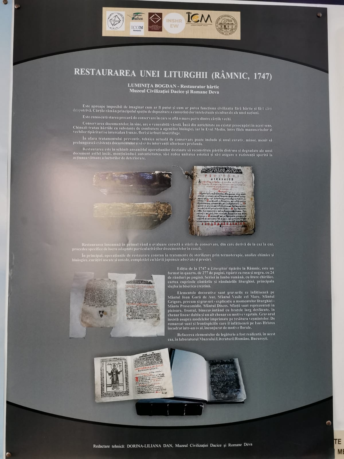 Expoziția „Restaurarea Ilustrată”, la Muzeul de Istorie și Etnografie Târgu-Neamț