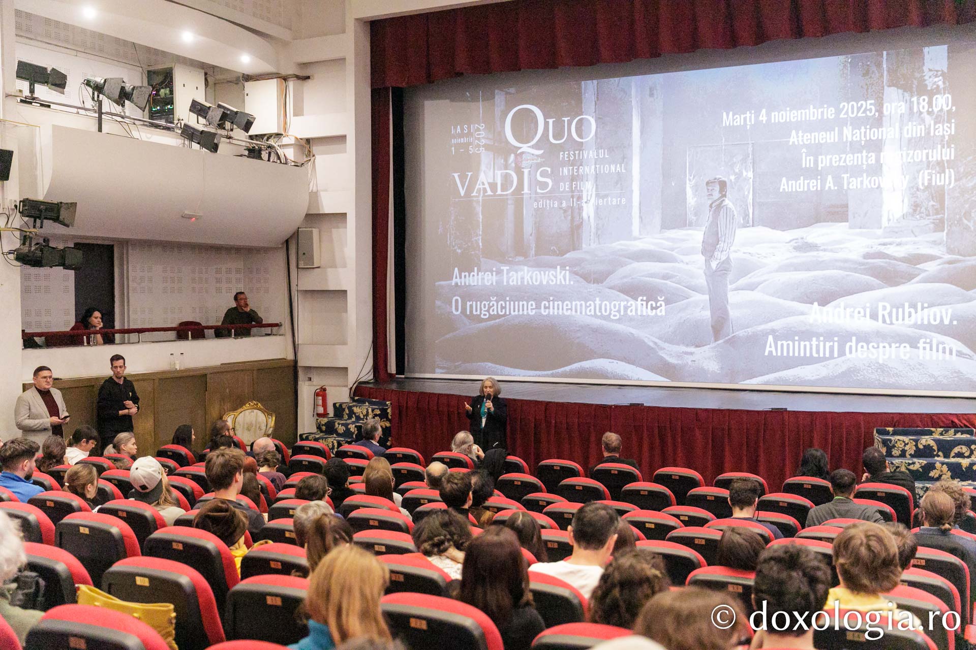 Proiecția filmelor „Andrei Tarkovski. O rugăciune cinematografică” și „Andrei Rubliov. Amintiri despre film”