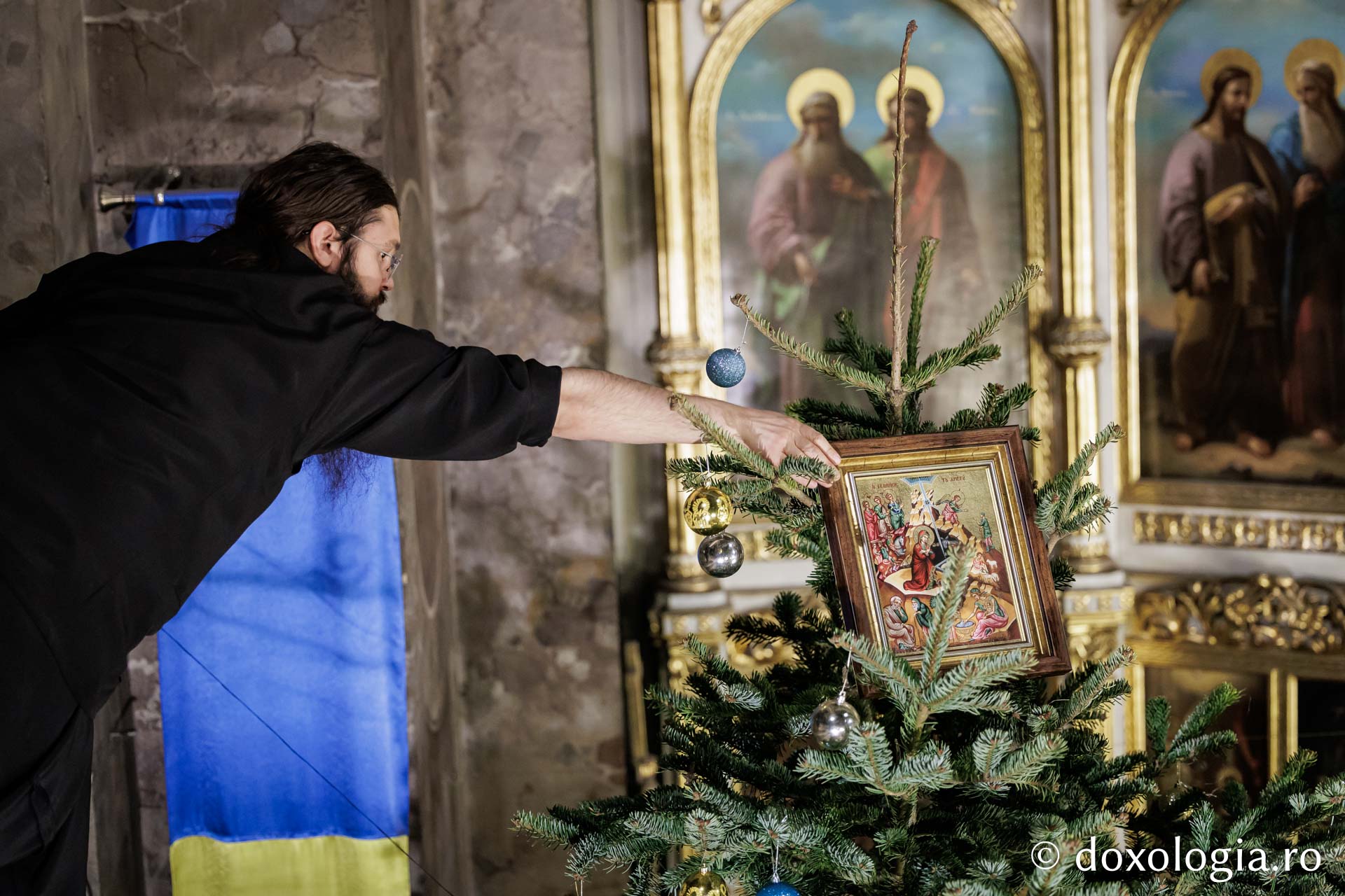 Am împodobit bradul din casa Sfintei Parascheva!