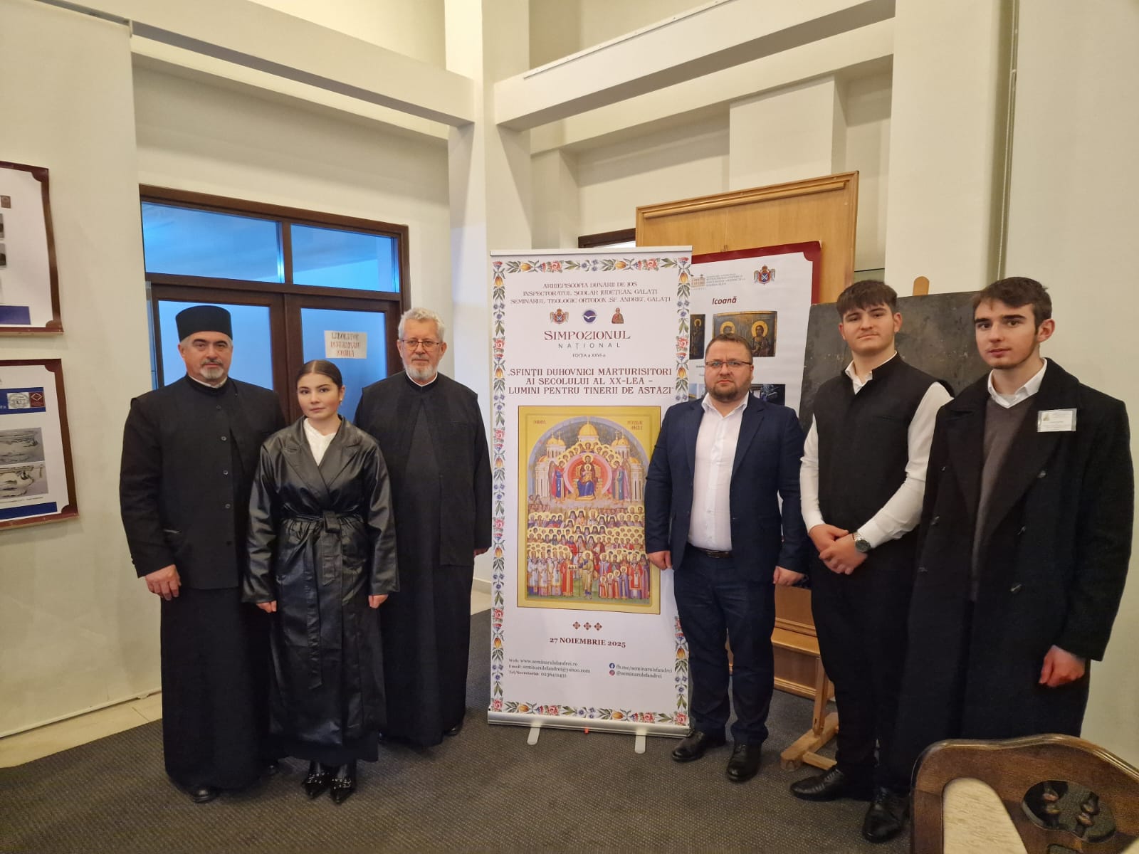 Seminarul de la Mănăstirea Neamț, prezent la simpozionul „Sfinții Duhovnici Mărturisitori ai secolului al XX-lea – lumini pentru tinerii de astăzi!” de la Galați