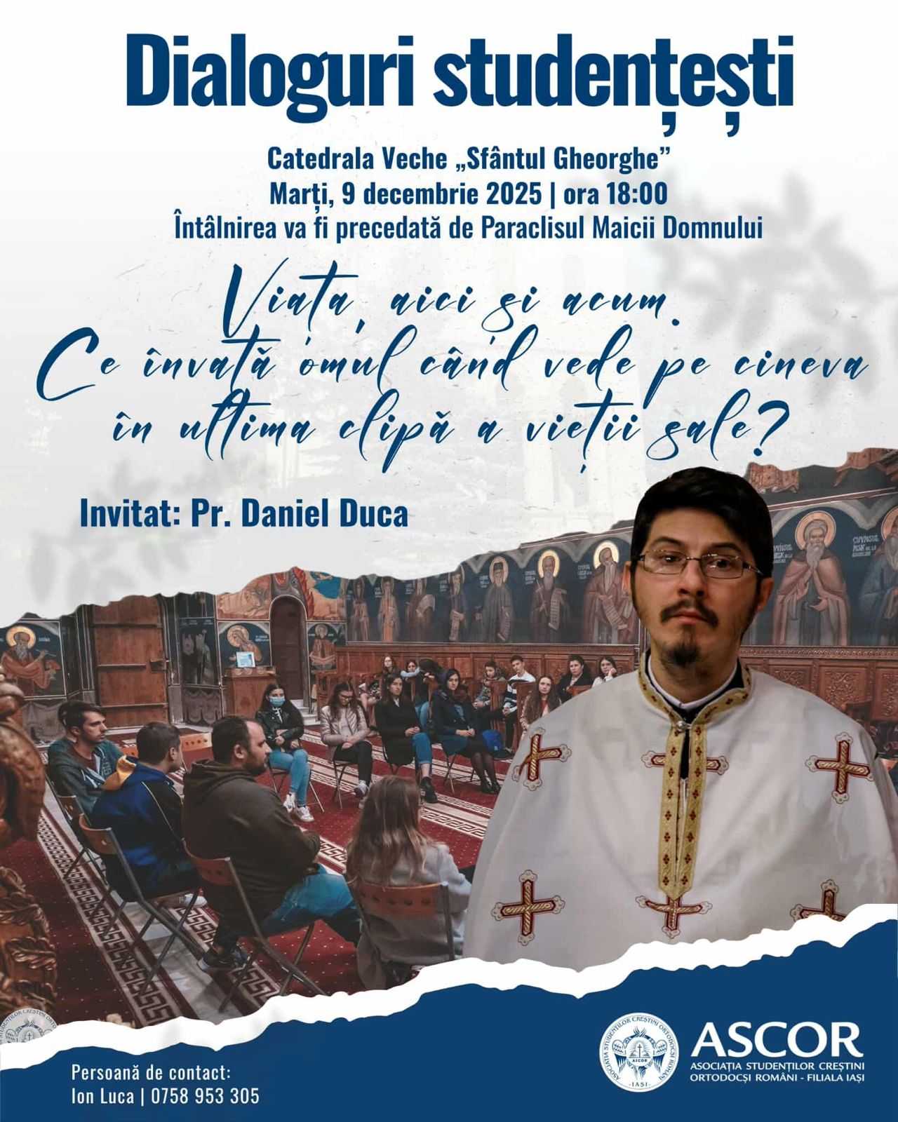 Evenimente care vor avea loc în Arhiepiscopia Iaşilor, în perioada 7-13 decembrie 2025