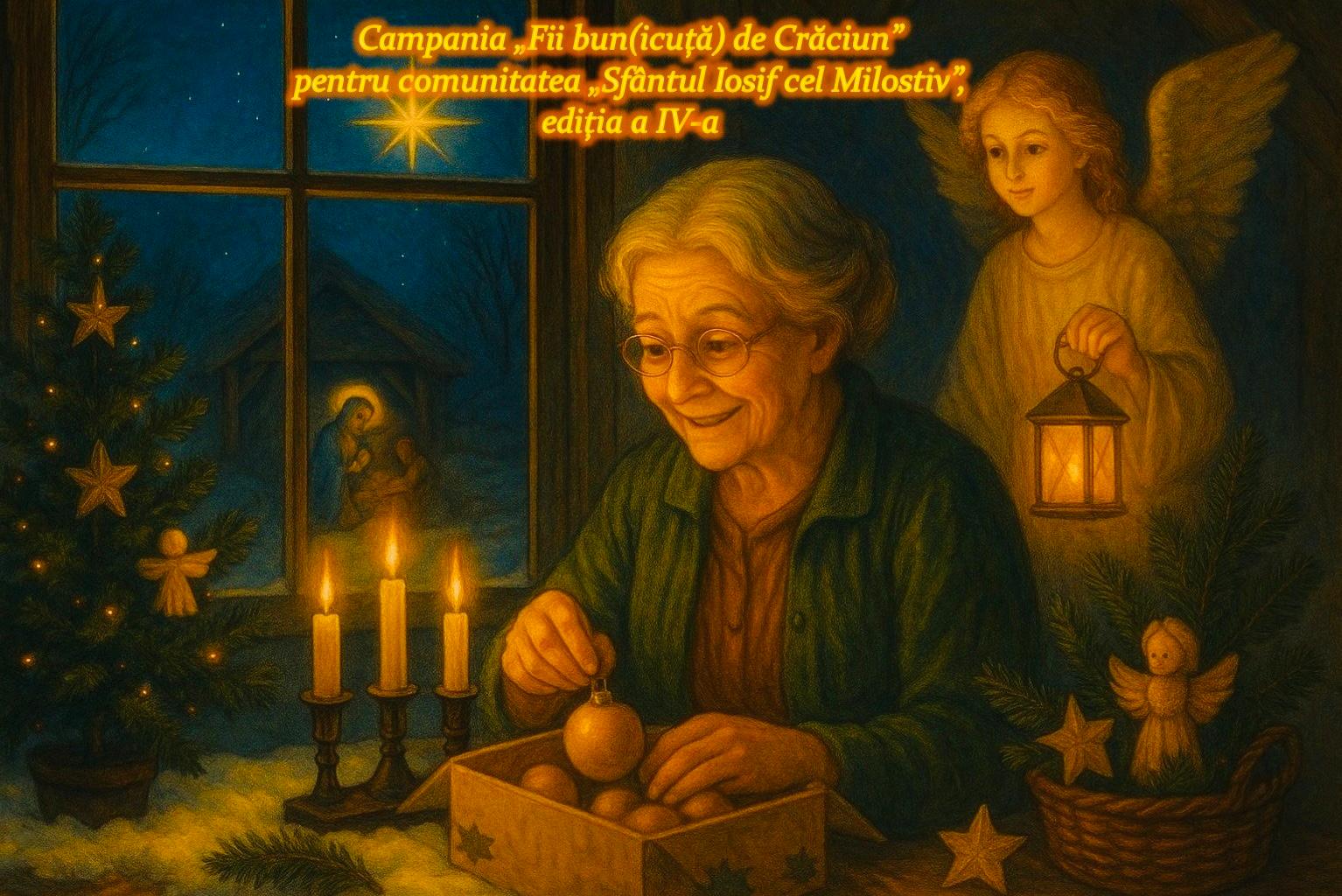 Campania „Fii bun(icuță) de Crăciun” pentru comunitatea  „Sfântul Iosif cel Milostiv”, ediția a IV-a