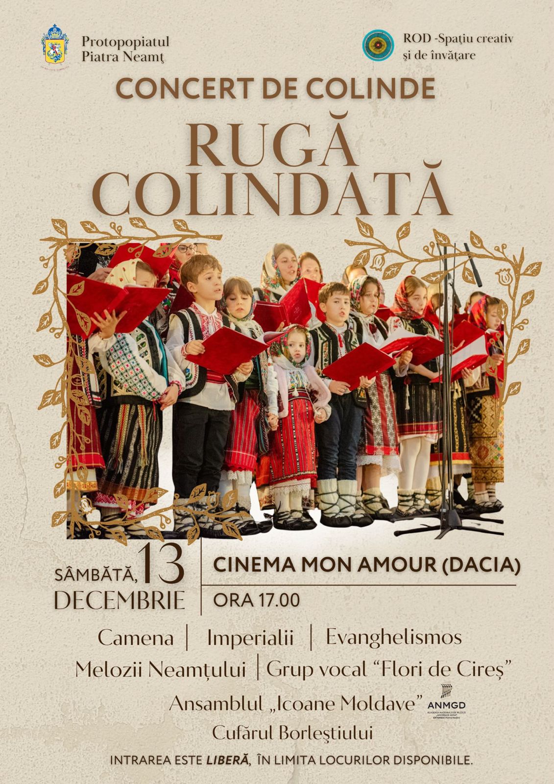 Evenimente care vor avea loc în Arhiepiscopia Iaşilor, în perioada 7-13 decembrie 2025