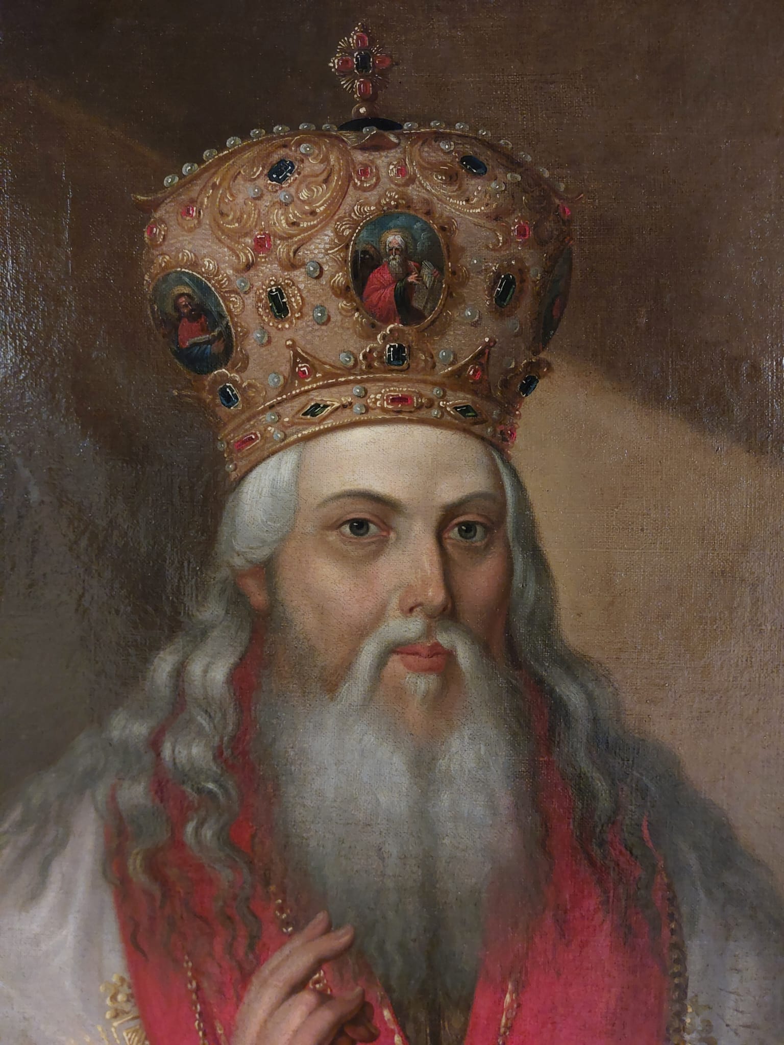 Tabloul Mitropolitului Veniamin Costachi în veșminte liturgice