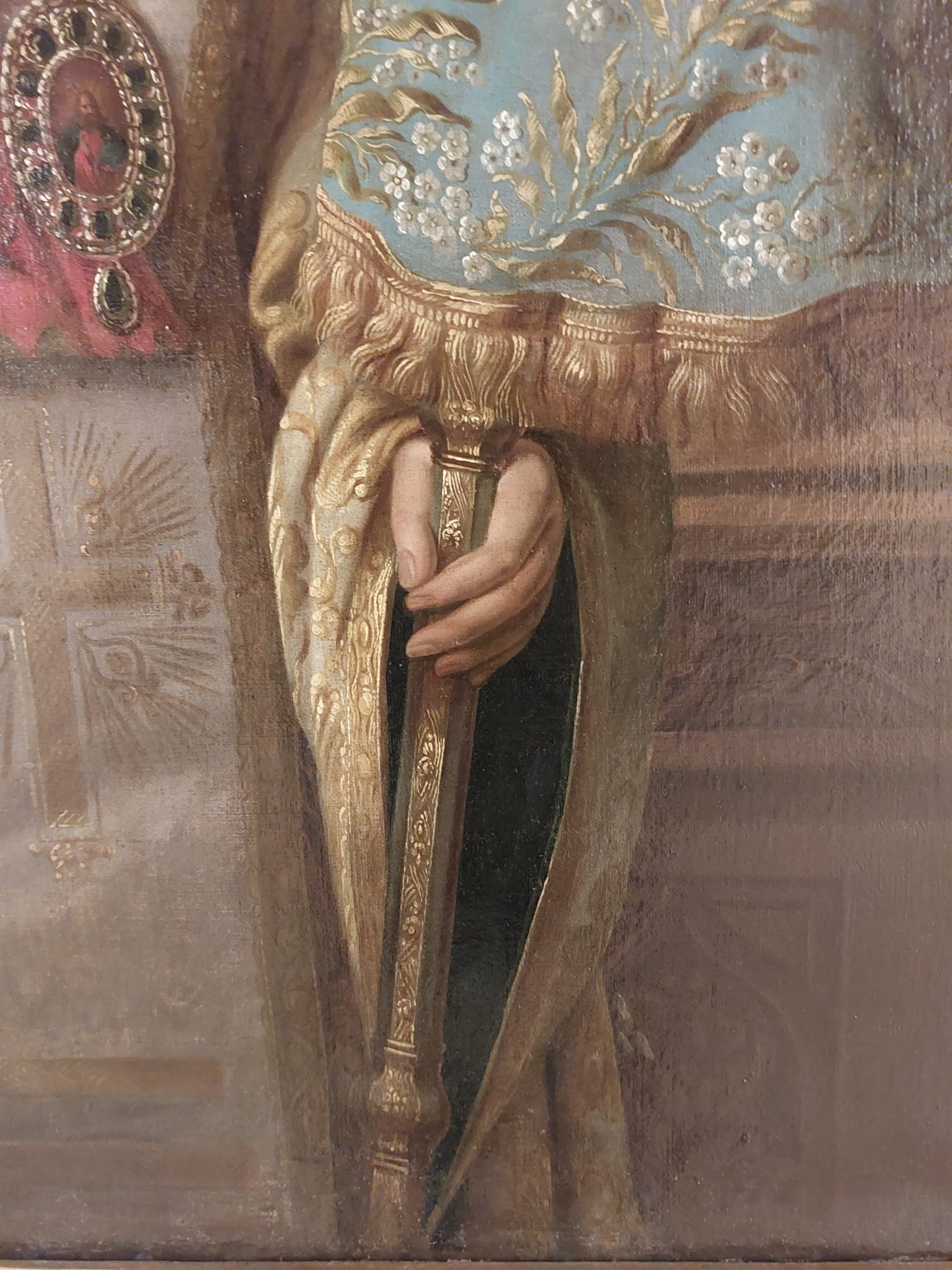 Tabloul Mitropolitului Veniamin Costachi în veșminte liturgice