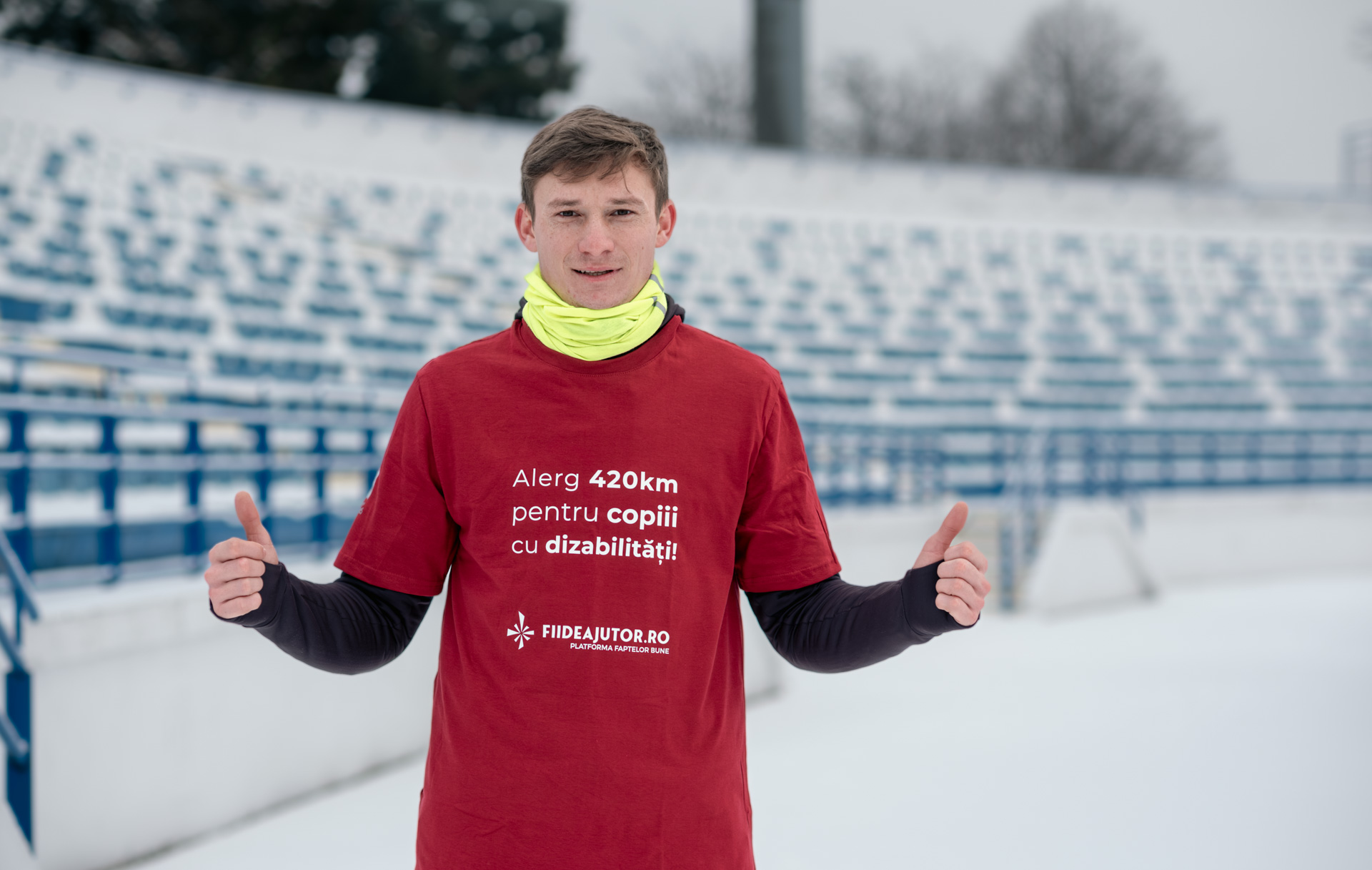 Adrian Șovea aleargă 420 km pentru copiii cu dizabilități pe Traseul Unirii