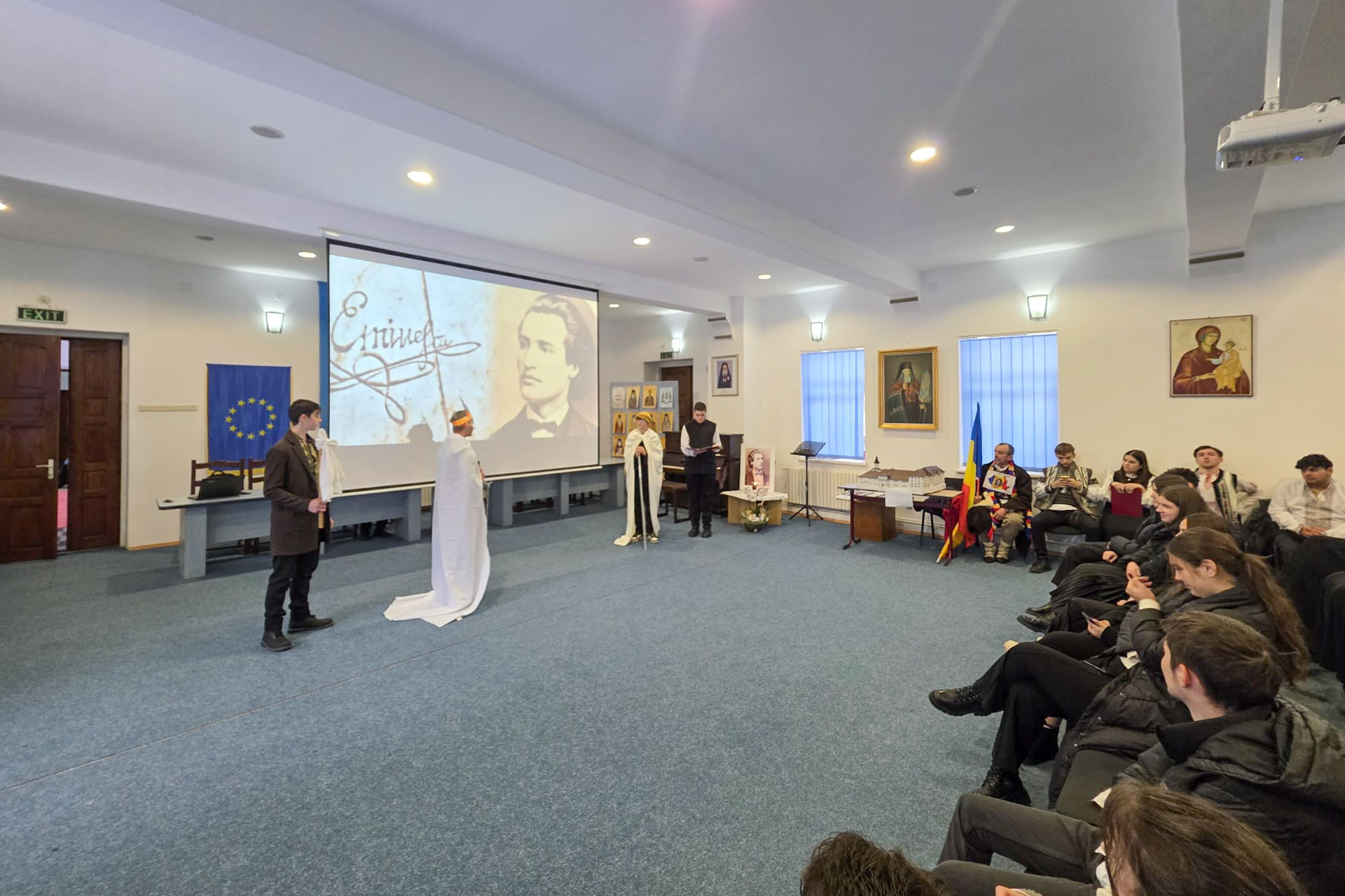 Eminescu, punte între teologie și cultura națională, la Seminarul de la Neamț