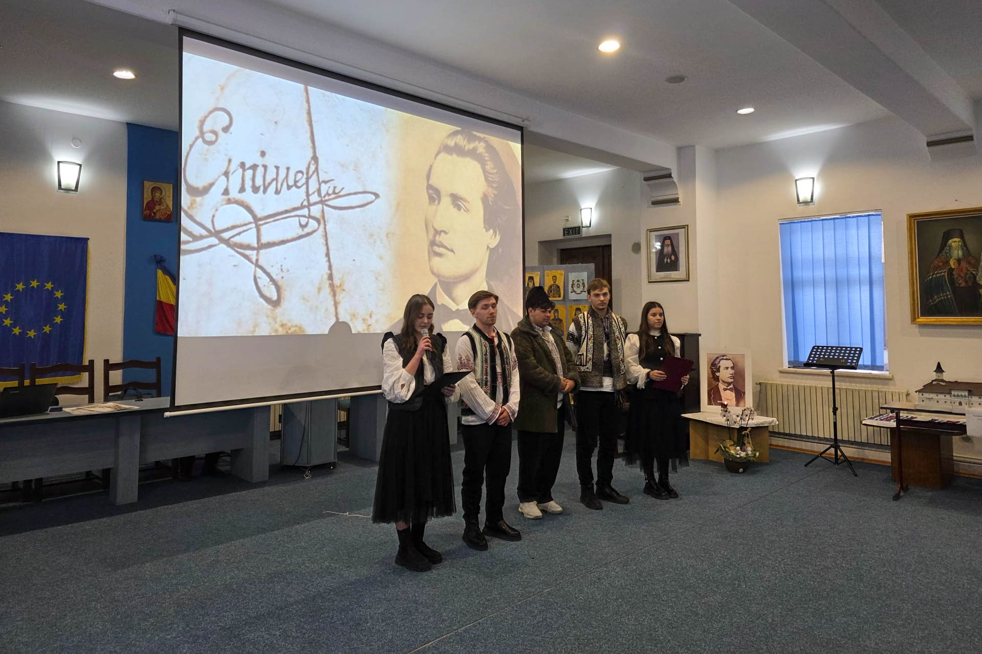 Eminescu, punte între teologie și cultura națională, la Seminarul de la Neamț