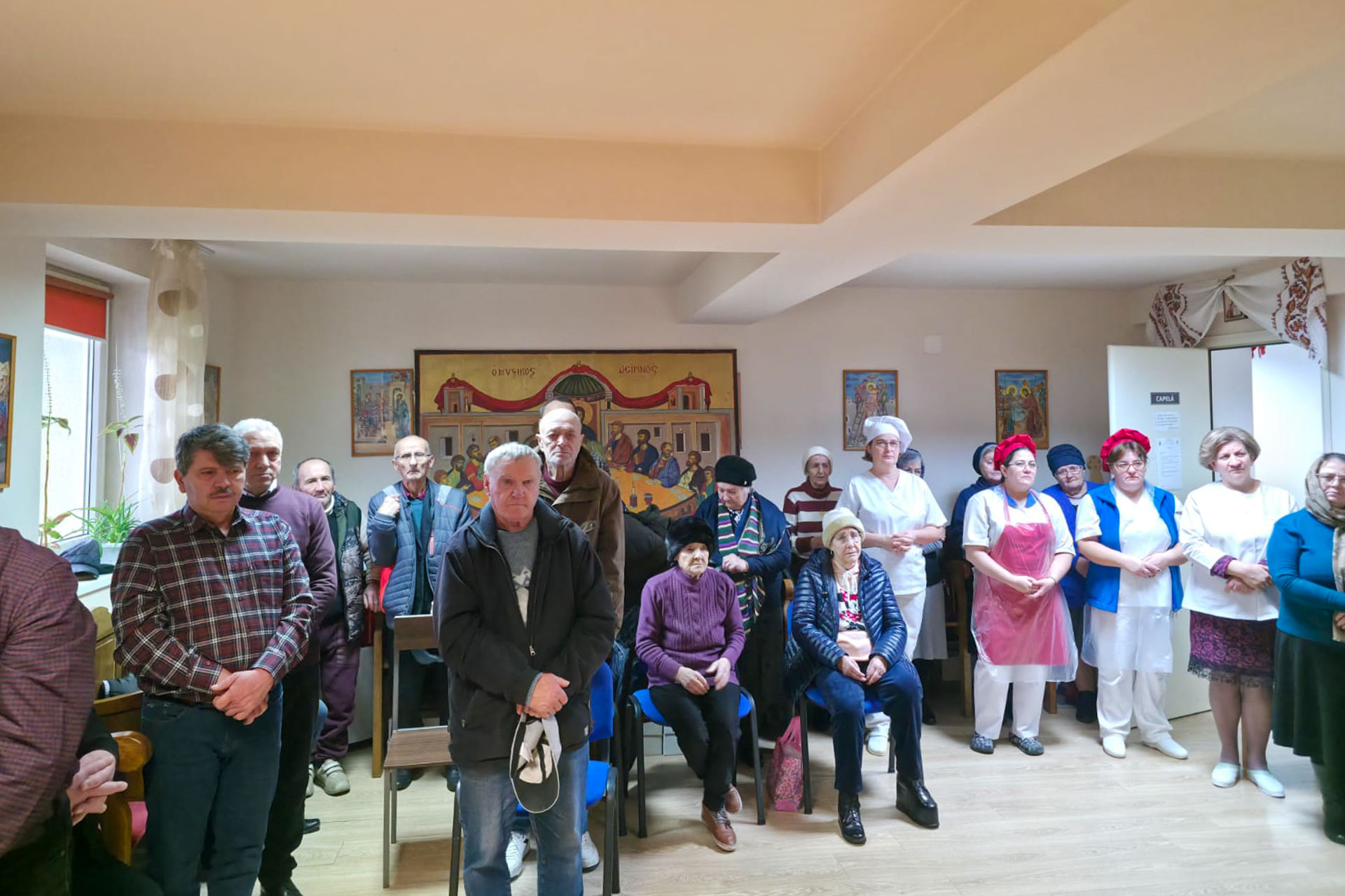 Preasfințitul Nichifor Botoșăneanul a slujit la Căminul de bătrâni din Bucium, în duminica dinaintea Botezului Domnului