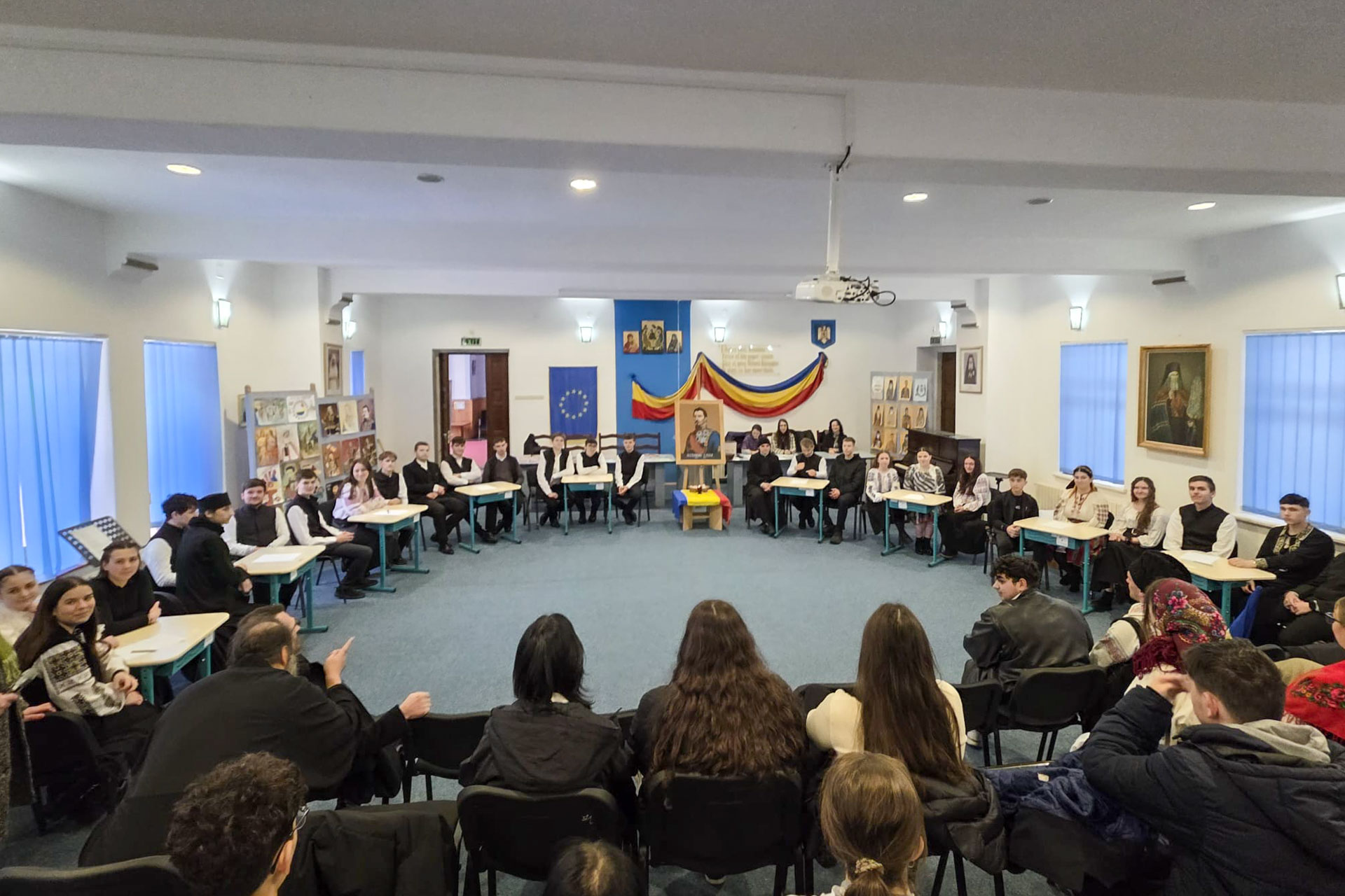 Unirea Principatelor, evocată la Seminarul Teologic de la Mănăstirea Neamț