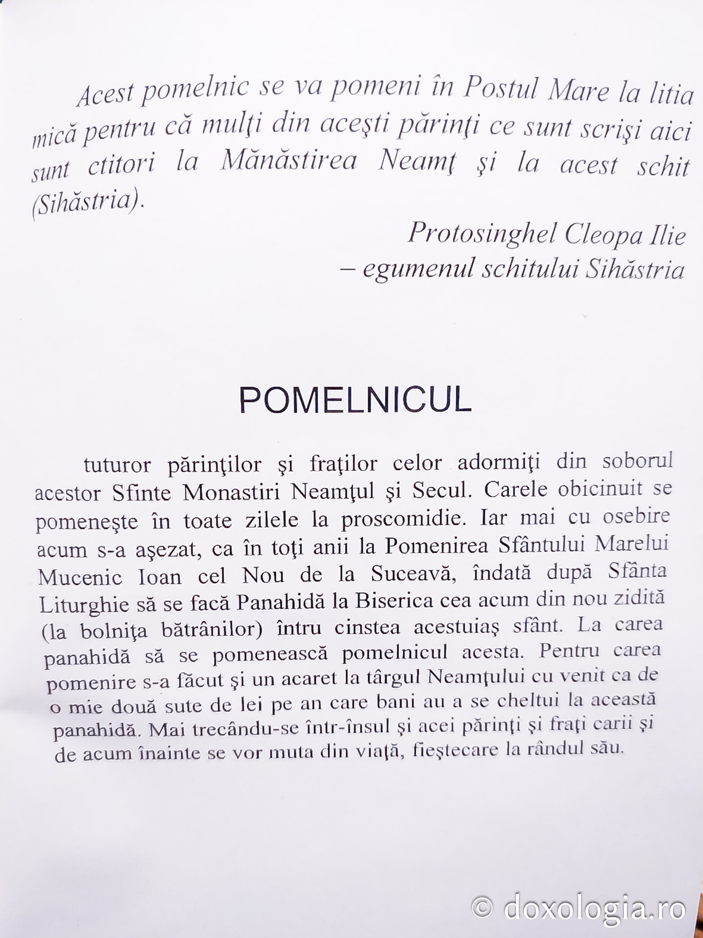 48 de ore la Sihăstria: detox pentru suflet, la începutul Postului Mare