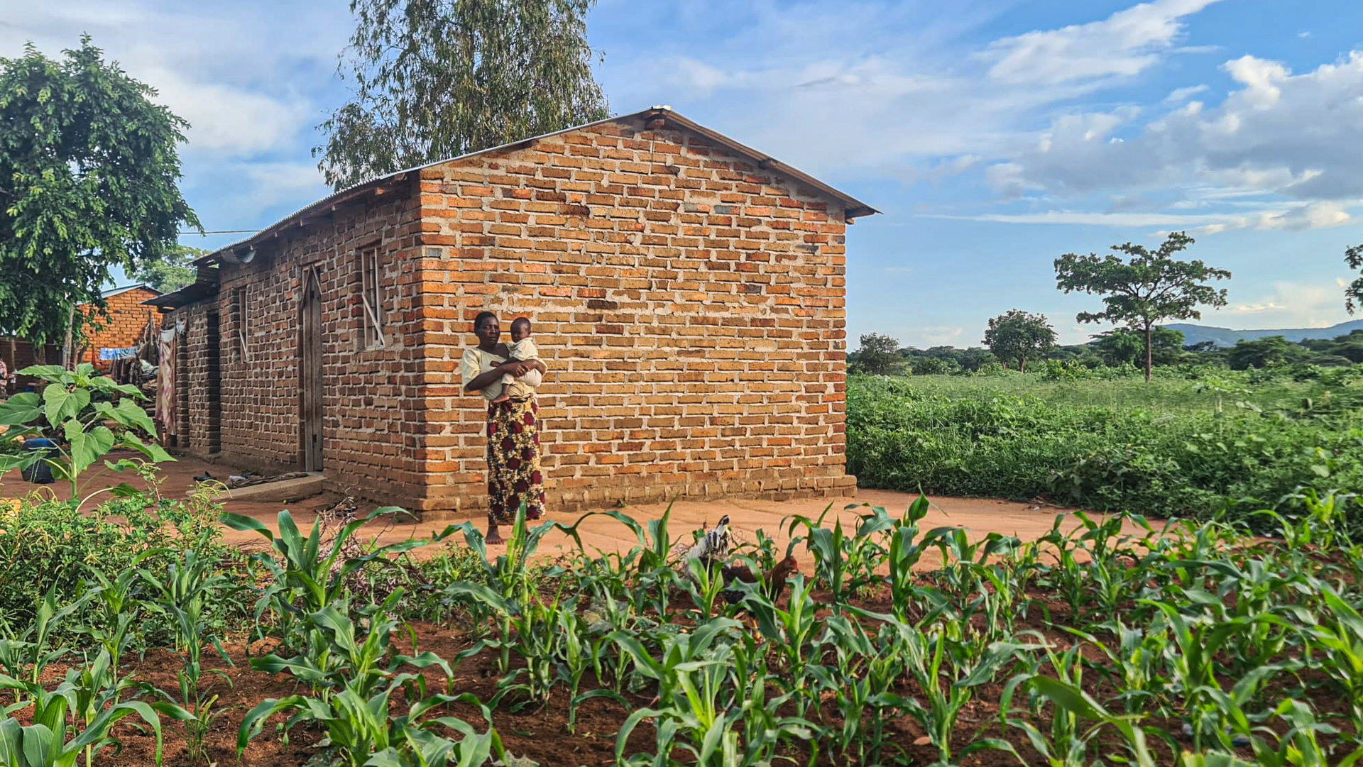 Casele din satul Mbumi