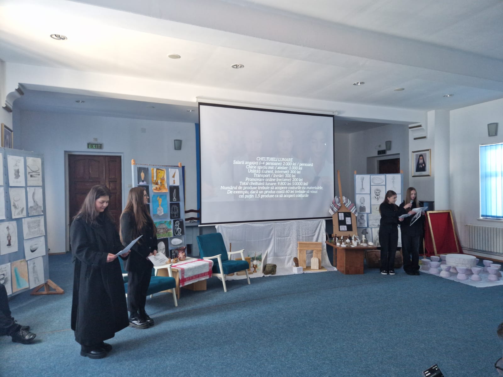 Elevii de la Seminarul Teologic Mănăstirea Neamț au participat la concursul „Tinerii Antreprenori”