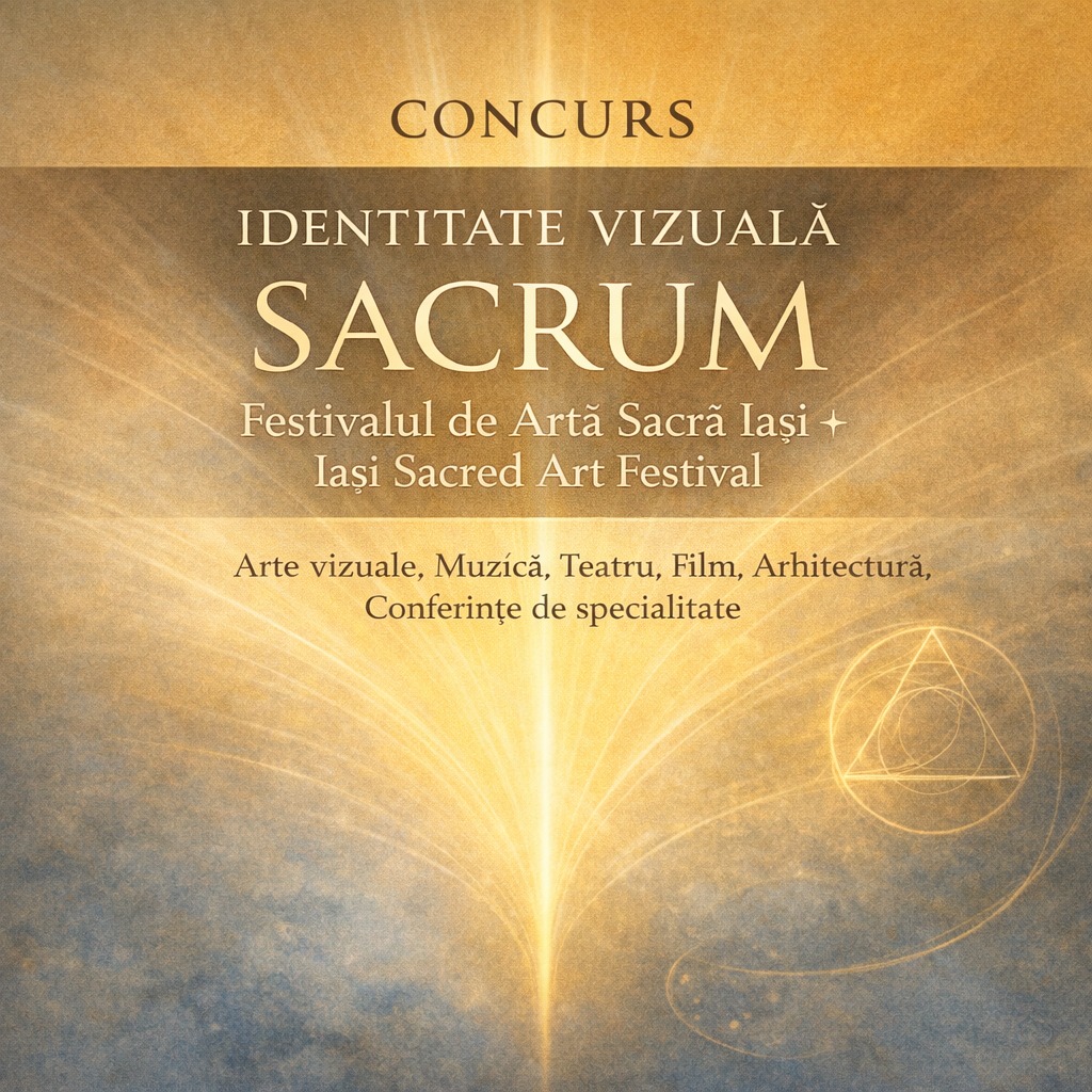 Facultatea de Arte Vizuale și Design din Iași lansează concursul pentru identitatea vizuală a Festivalului SACRUM