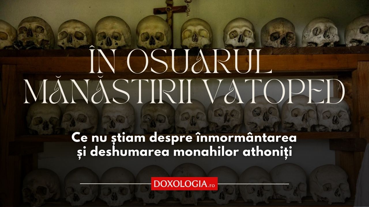 În osuarul Mănăstirii Vatoped