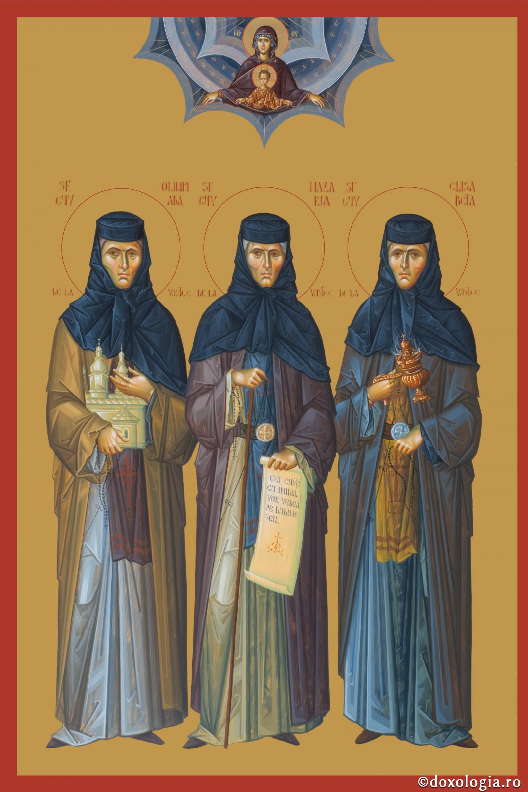 Troparul Sfintelor Cuvioase Nazaria, Olimpiada și Elisabeta (Safta)