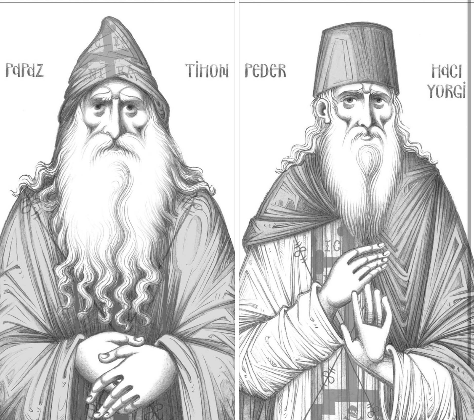 Sfinții Tihon Rusul și Hagi-Gheorghe Athonitul trecuți în calendarul Bisericii