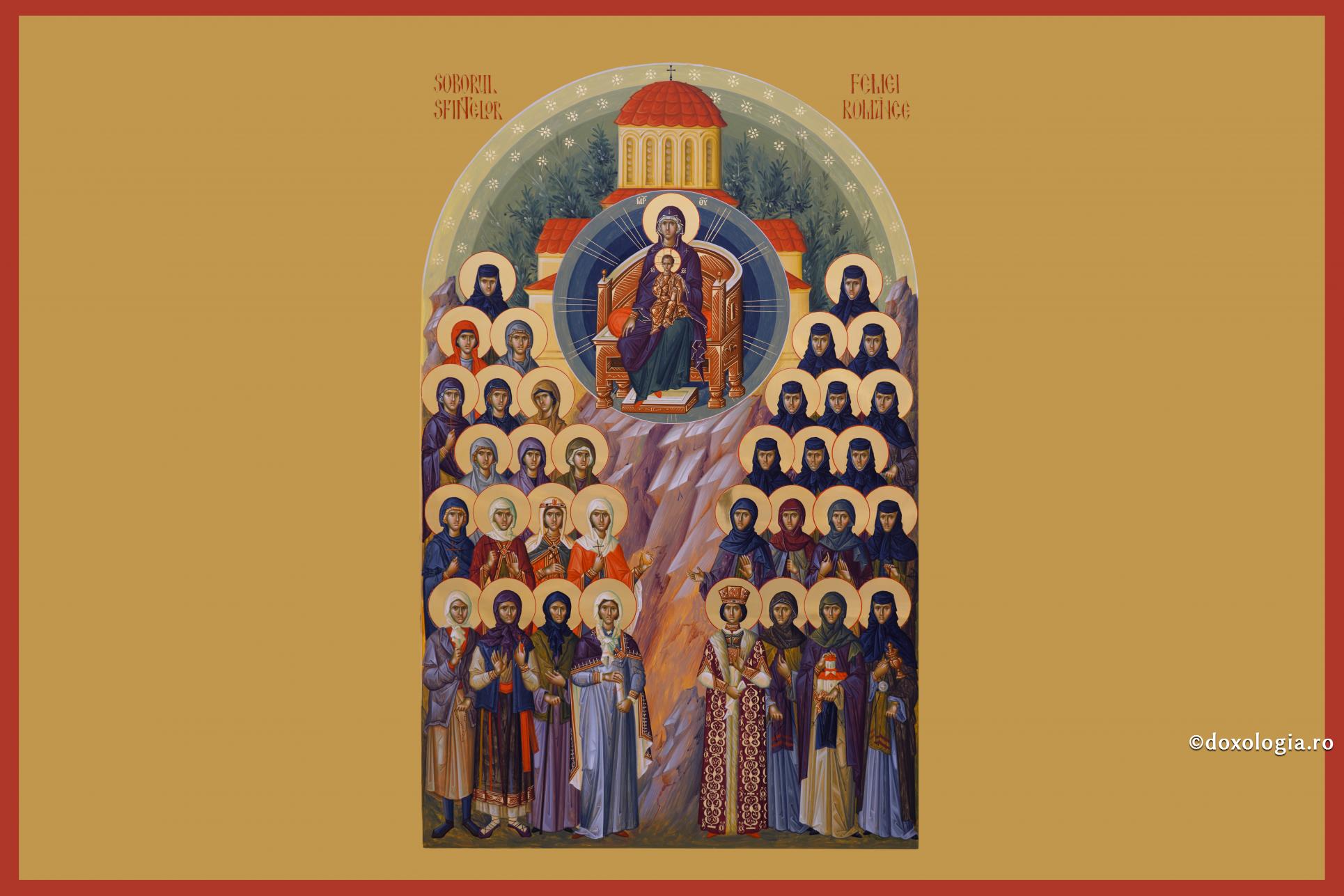 Icoana celor 16 Sfinte femei românce