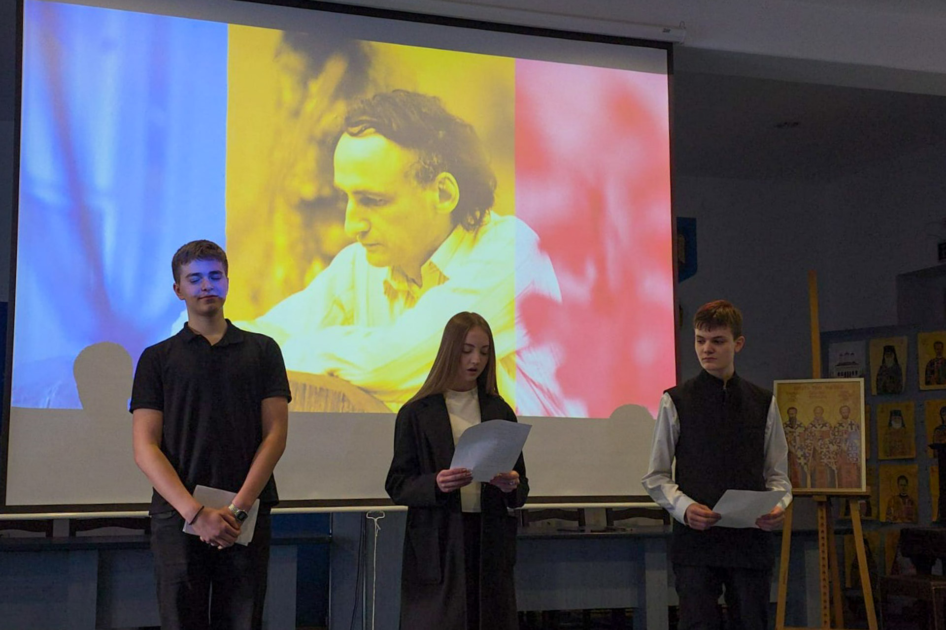 Un omagiu adus limbii române și eternității lui Grigore Vieru la Seminarul de la Mănăstirea Neamț