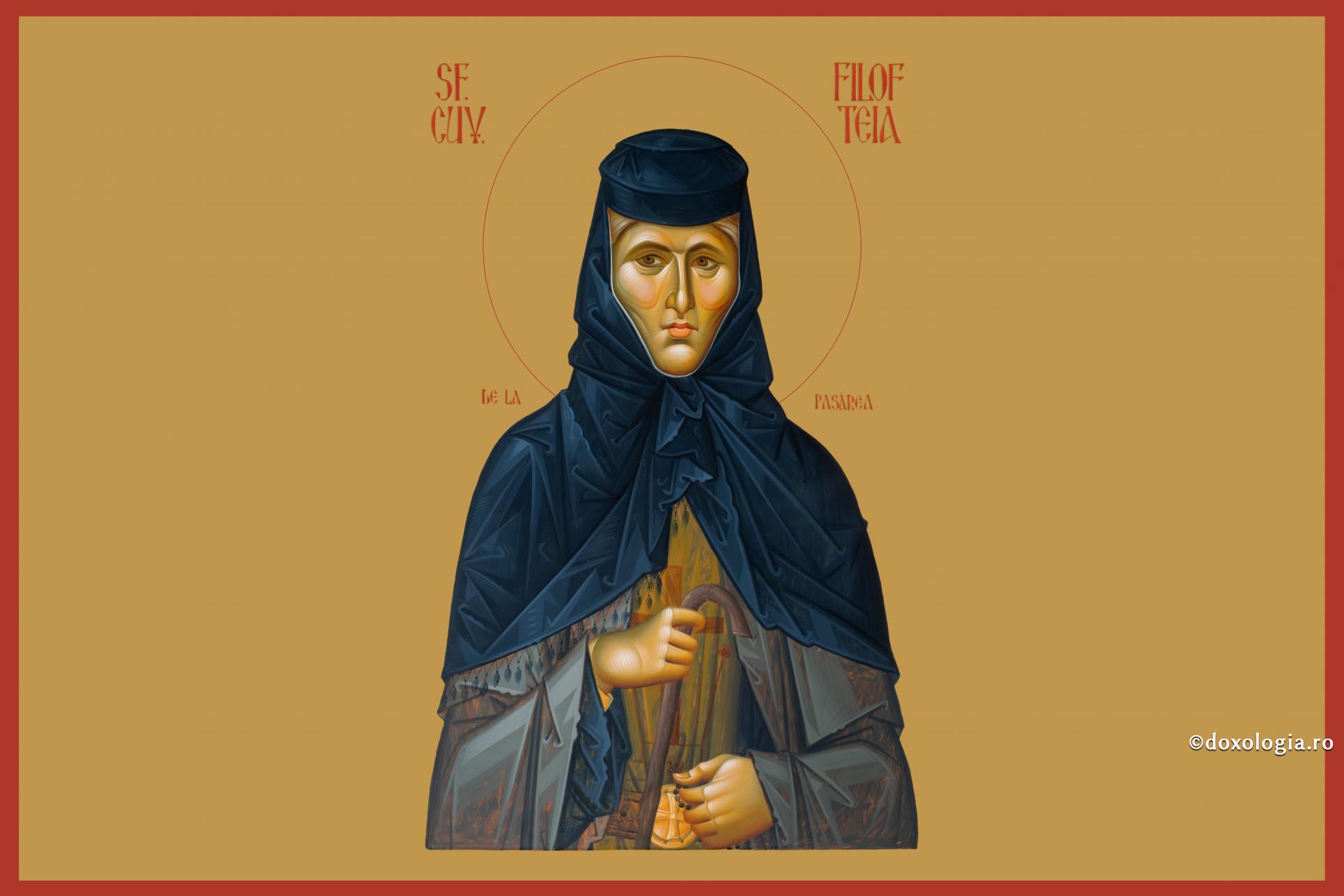 Sfânta Cuvioasă Filofteia de la Pasărea, mama Sfântului Ierarh Calinic de la Cernica