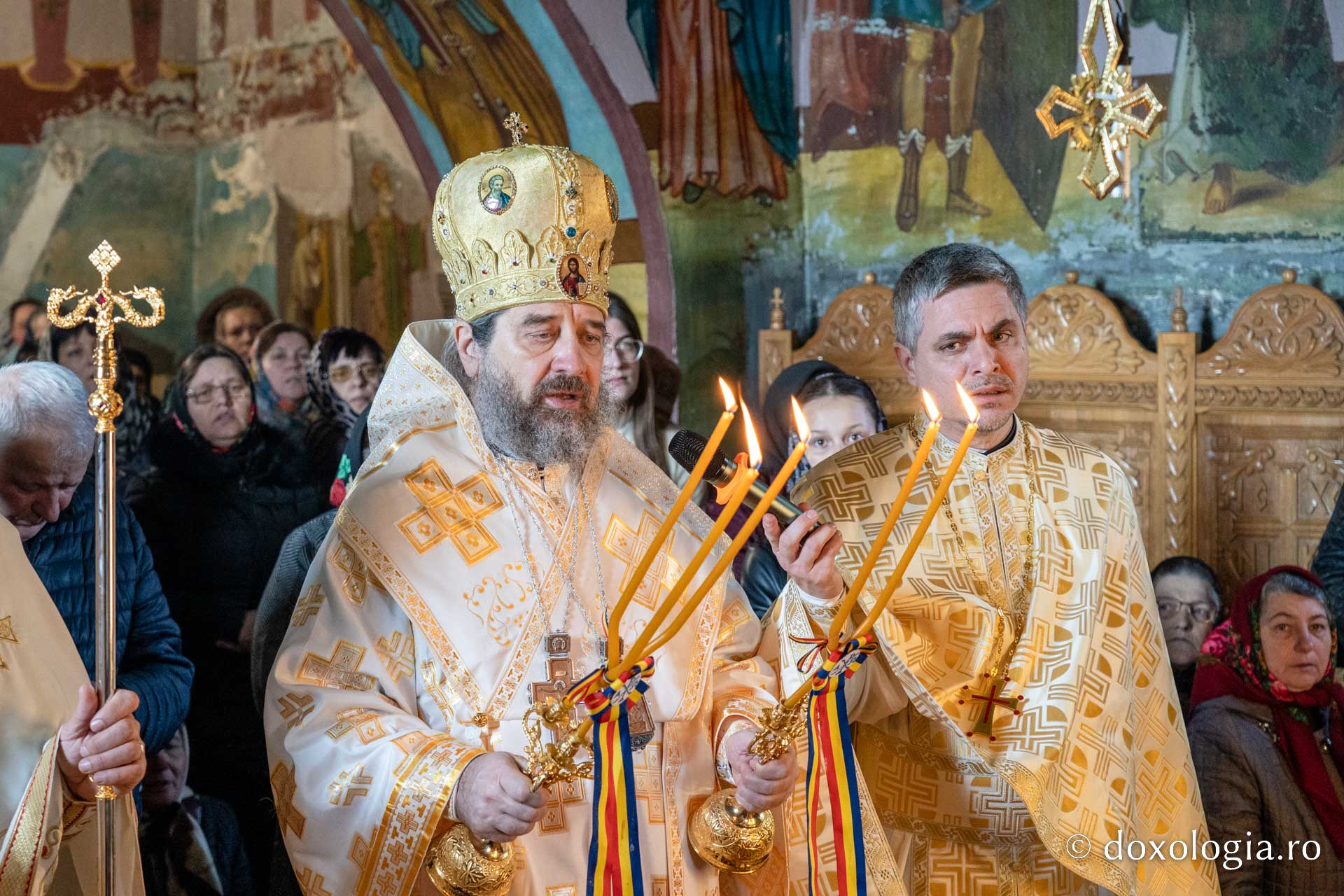 Slujbă arhierească, în Duminica Sfântului Ioan Scărarul, la Parohia Valea Seacă