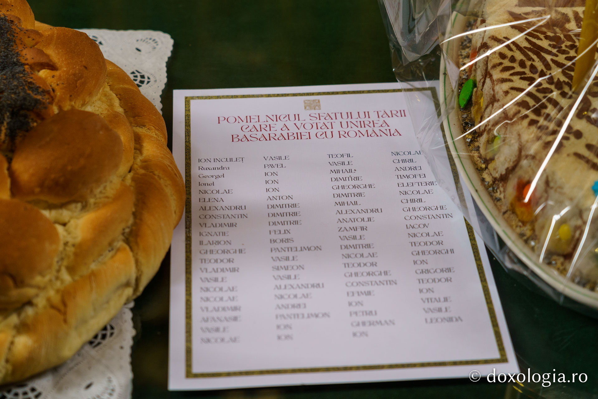 Rugăciune și comemorare: 108 ani de la Unirea Basarabiei, marcați la Bârnova