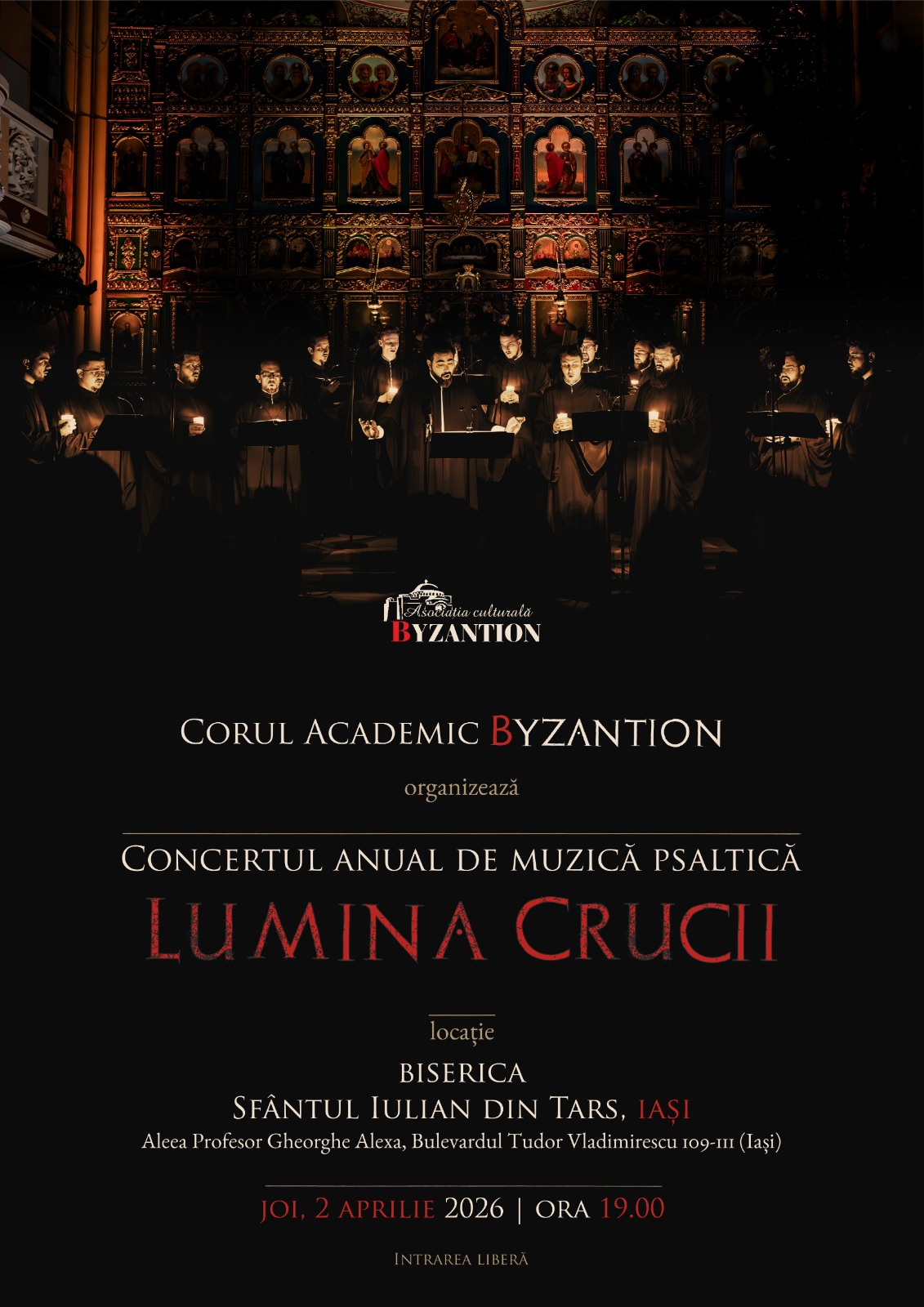 Corurile „Byzantion” și „Mini Byzantion” vor concerta în Iași