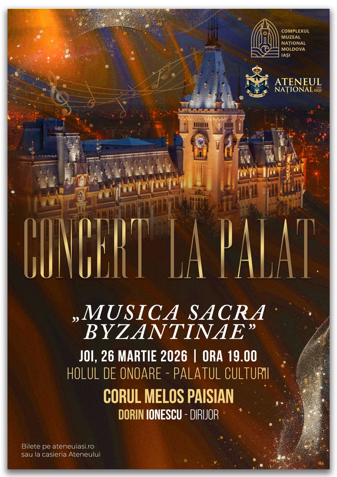 Dialog muzical între epoci la Palatul Culturii din Iași: concerte speciale în luna martie