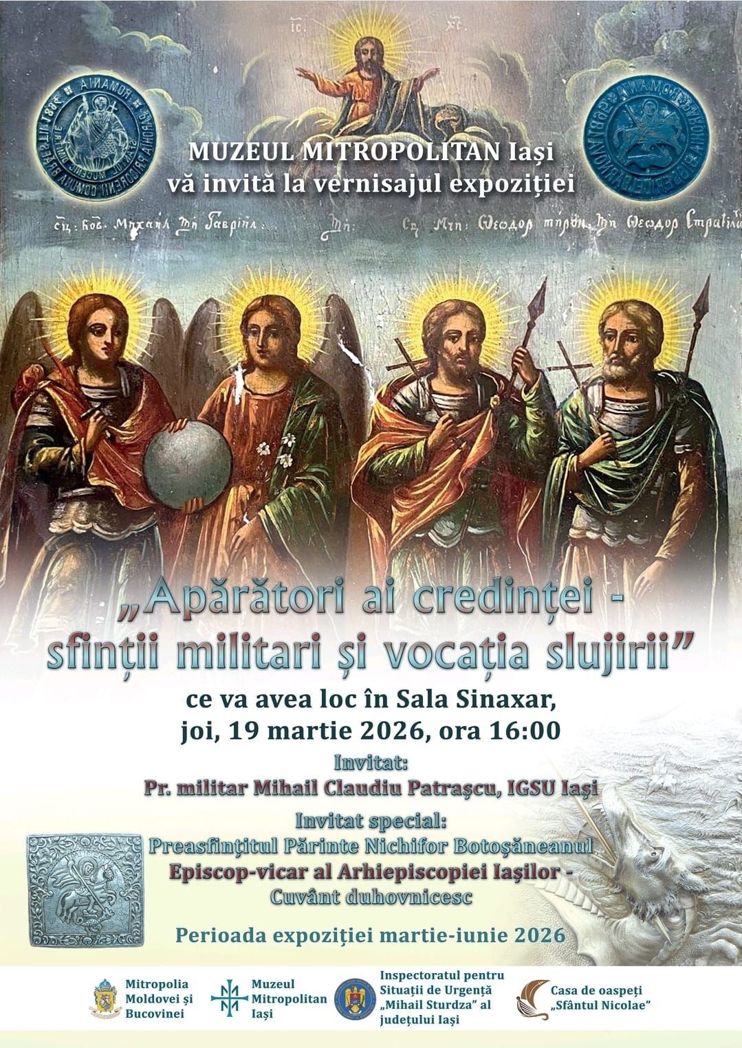 Evenimente care vor avea loc în Arhiepiscopia Iaşilor, în perioada 15-21 martie 2026