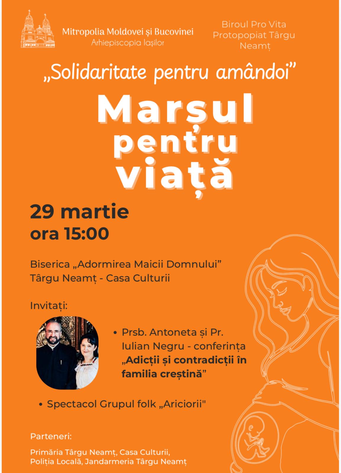 Evenimente care vor avea loc în Arhiepiscopia Iaşilor, în perioada 29 martie – 4 aprilie 2026