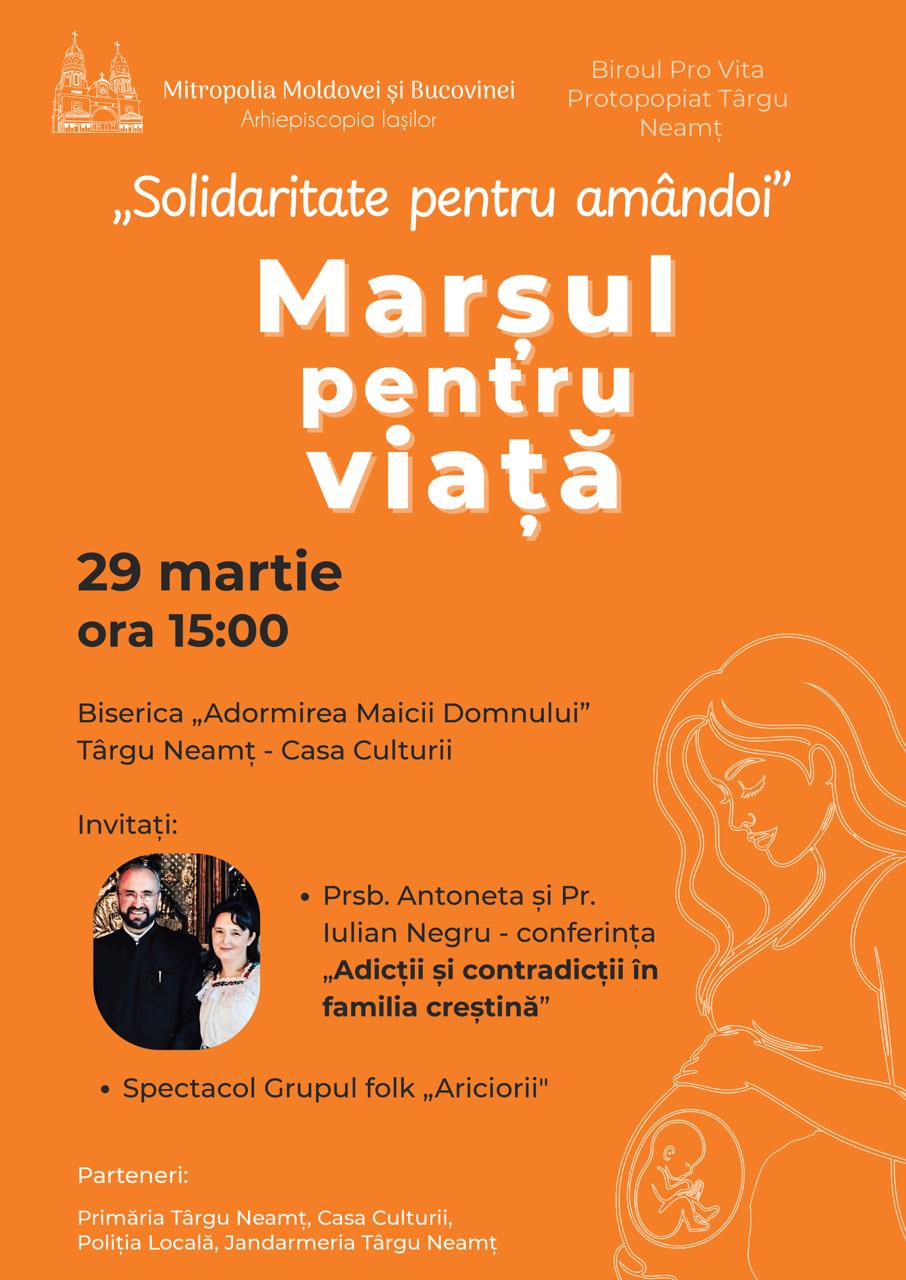 Evenimente care vor avea loc în Arhiepiscopia Iaşilor, în perioada 29 martie – 4 aprilie 2026