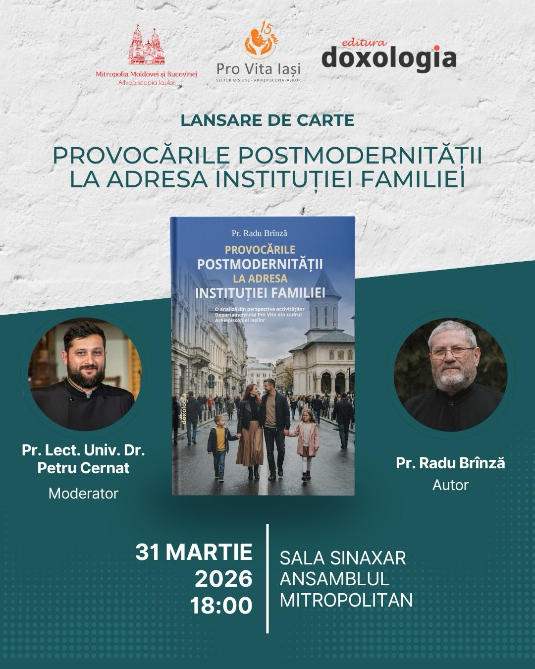 Evenimente care vor avea loc în Arhiepiscopia Iaşilor, în perioada 29 martie – 4 aprilie 2026